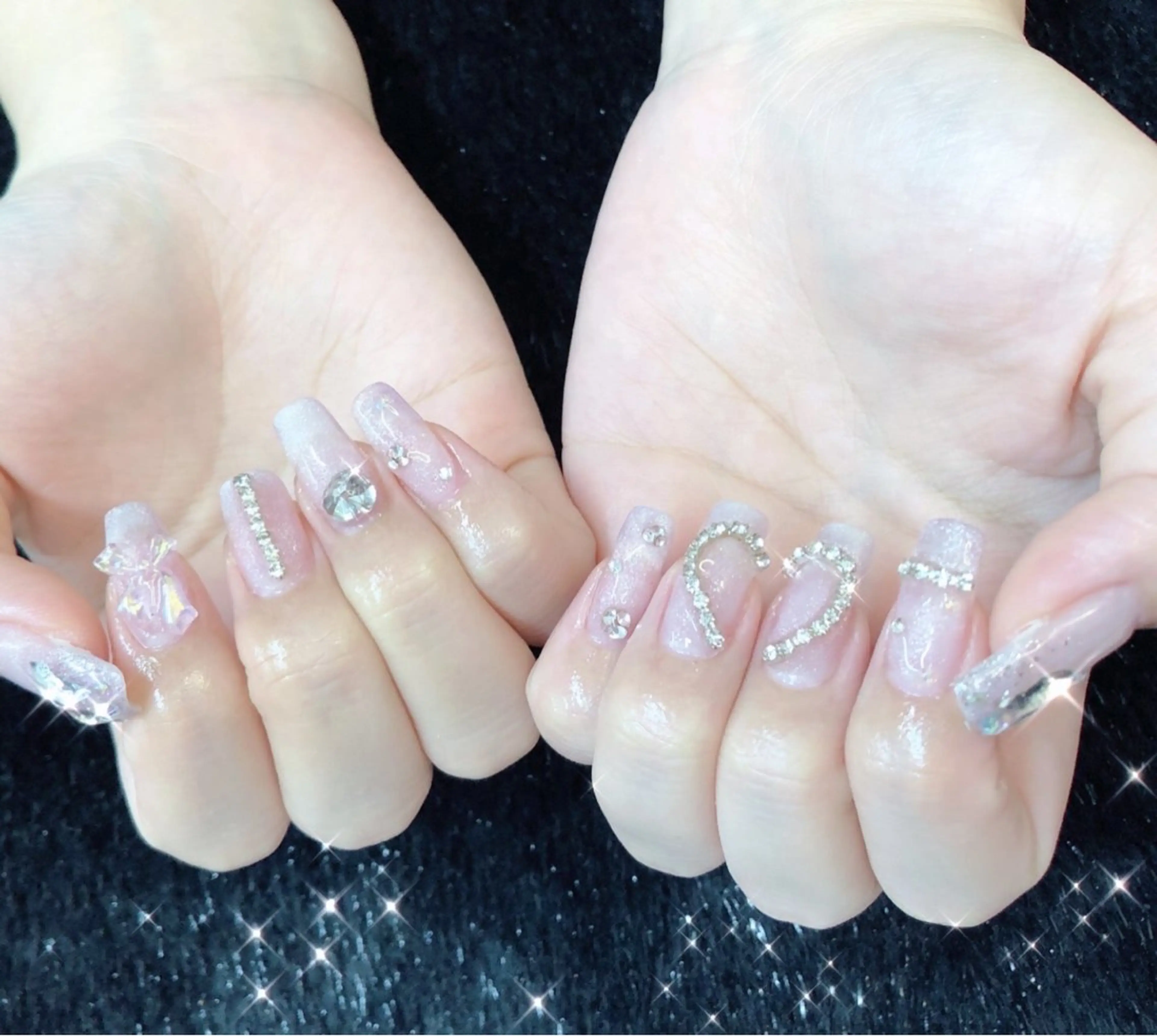 ネイル べっ甲ネイル 長さ出し フレンチネイル ジェルネイル 韓国ネイル ハンドネイル ハンドケア 大門浜松町 ネイルのネイルデザイン