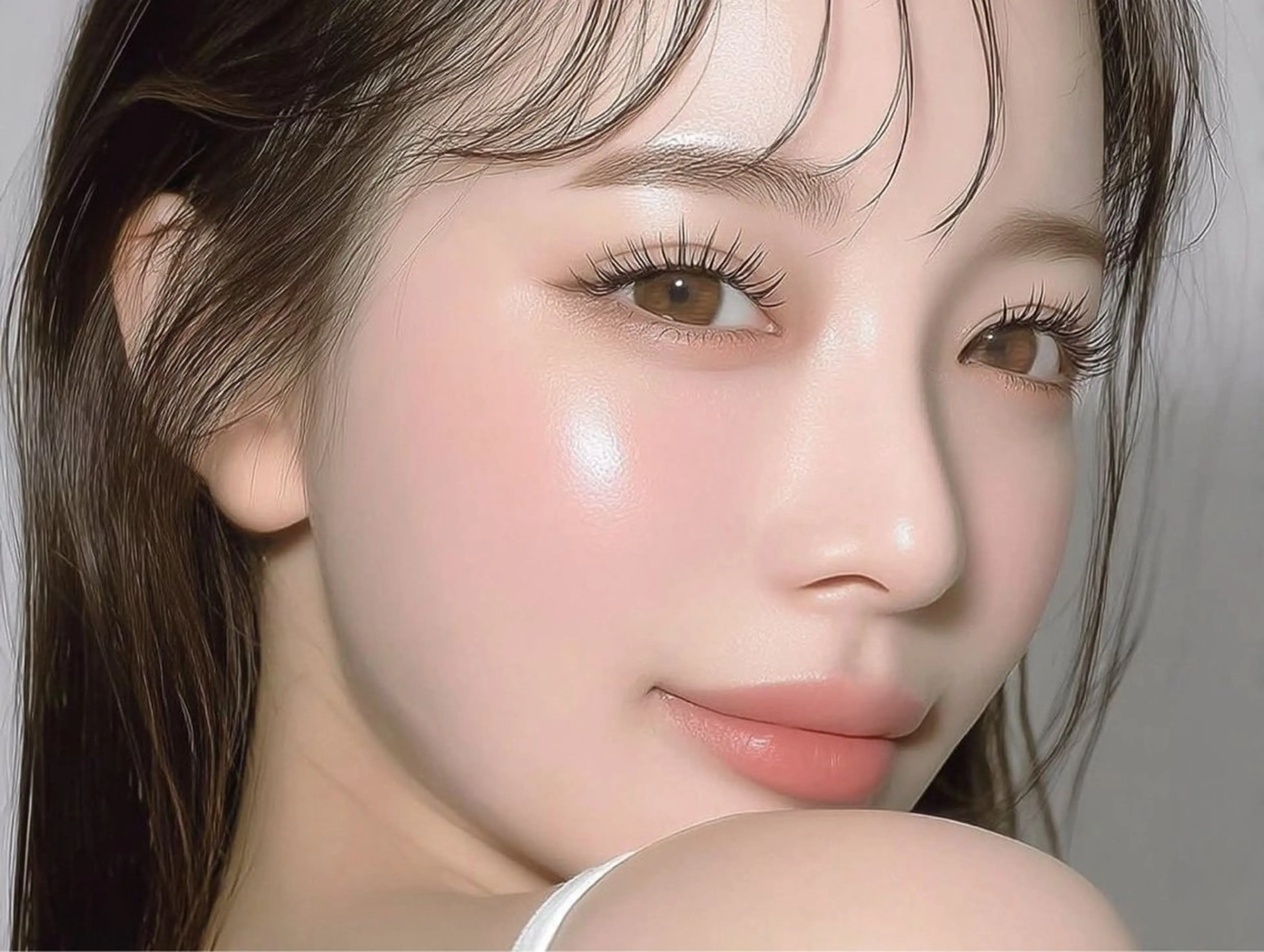 マツエク・マツパ 束感まつ毛 フラットラッシュ 韓国風マツエク ナチュラル 一重×まつ毛パーマ kokone 🍒天王寺のマツエク・マツパデザイン