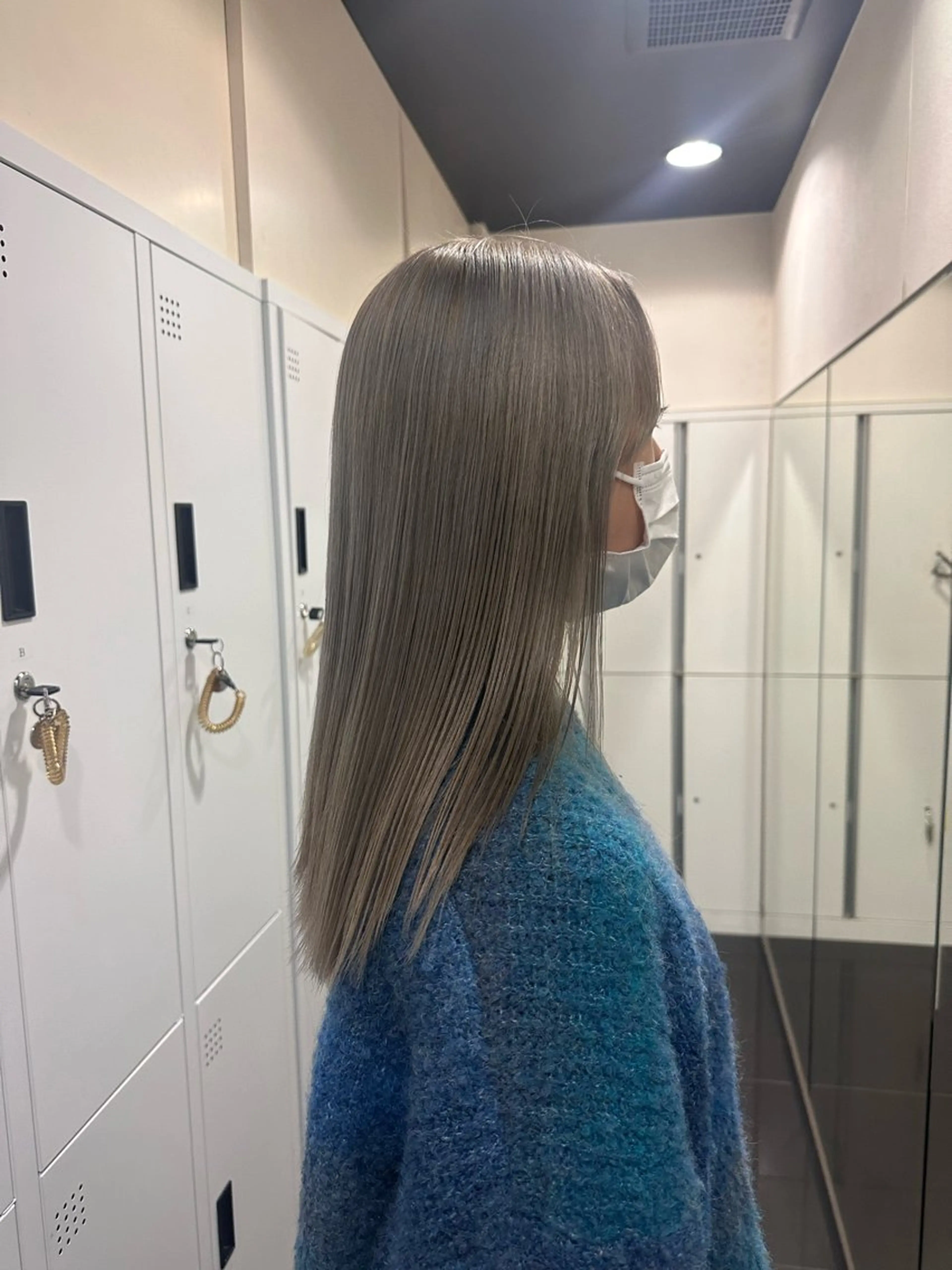 ロング カラー ブロンド ホワイトブロンド ブリーチカラー/ベー ジュ/Hono🦖のヘアスタイル