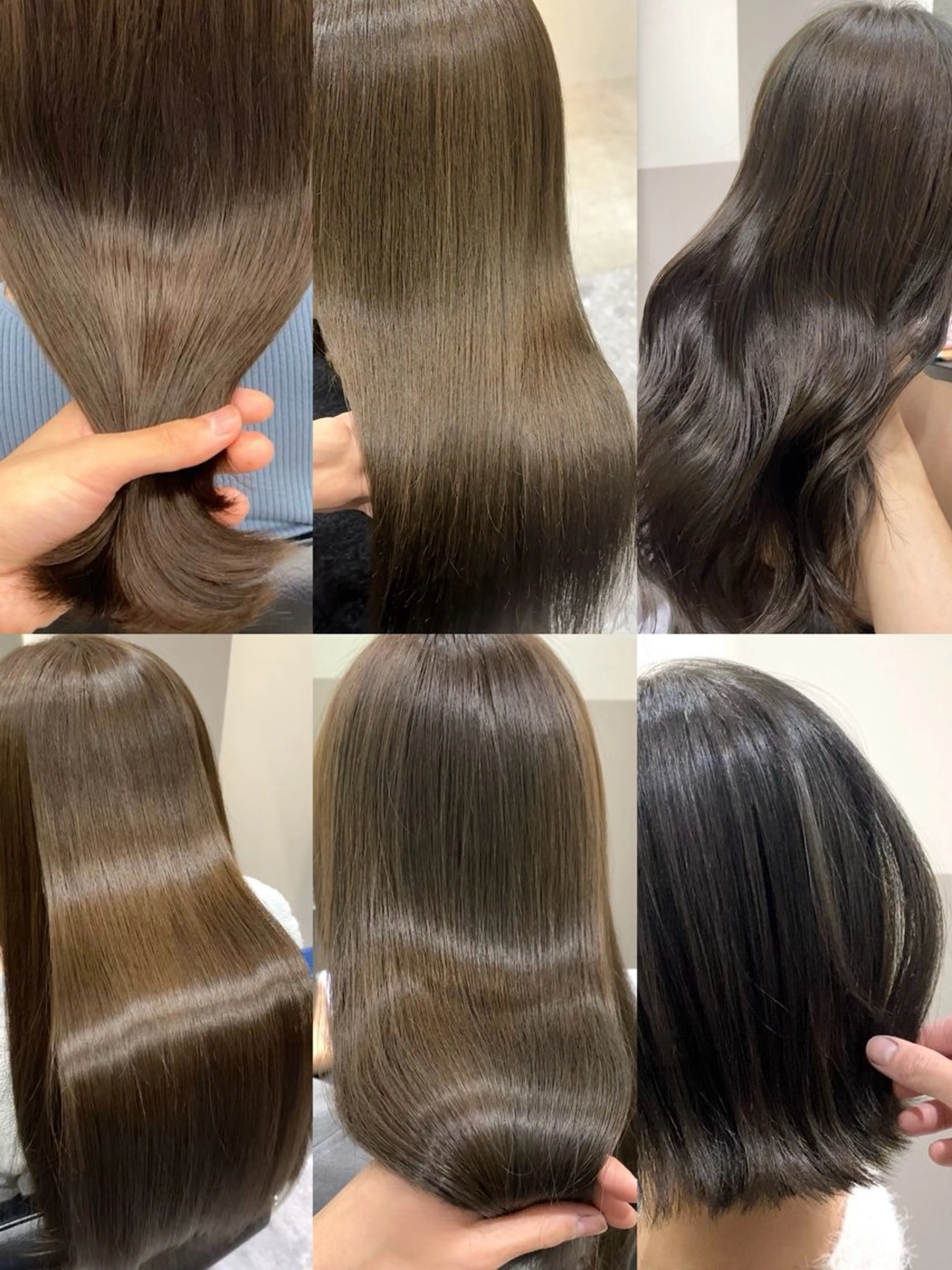 ロング 縮毛矯正 ヘアカラー トリートメント オリーブ🌿ブリーチ なし◎Azusaのヘアスタイル