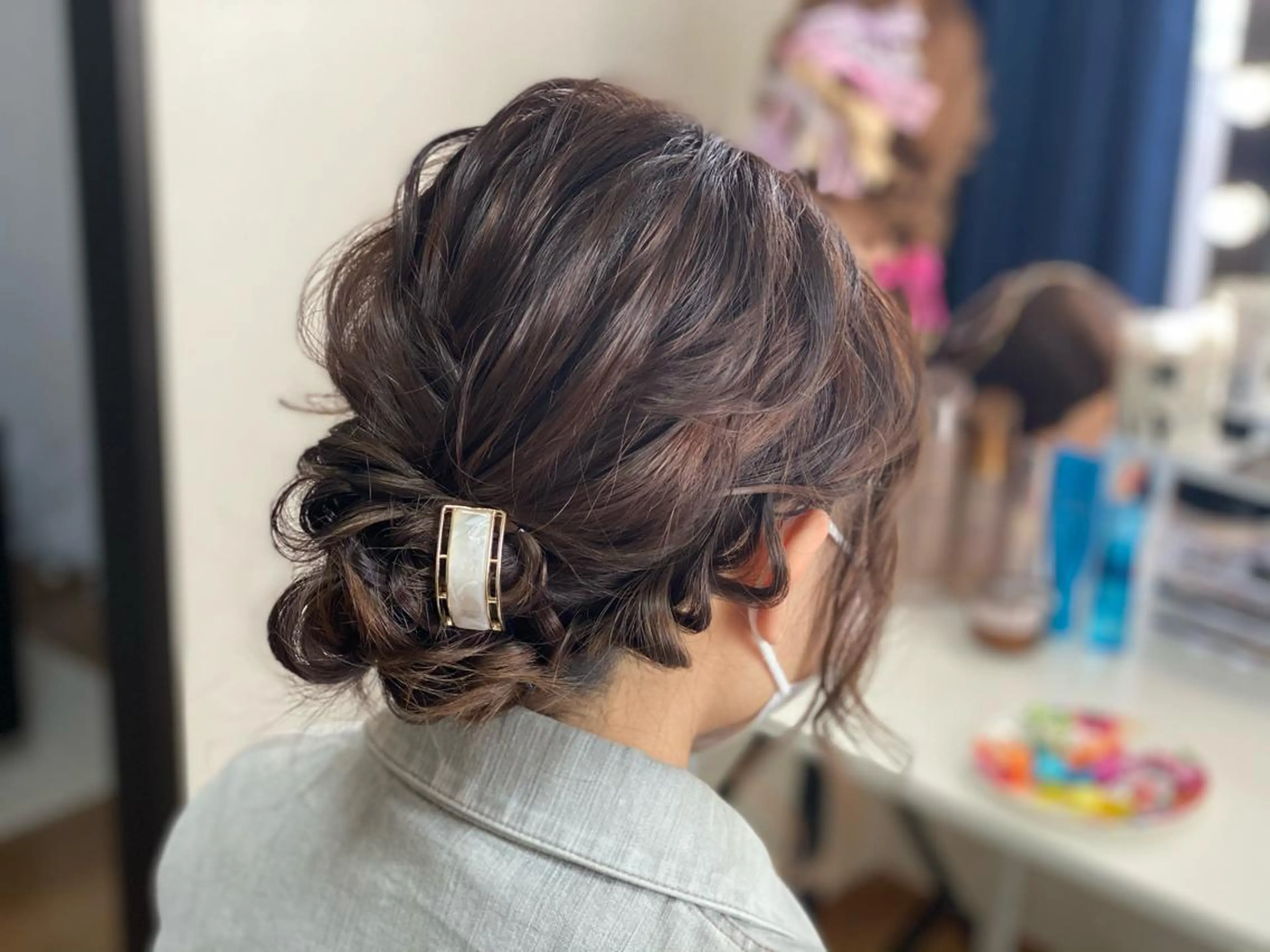 ミディアム ヘアアレンジ 鈴木 沙羅のマツエク・マツパデザイン