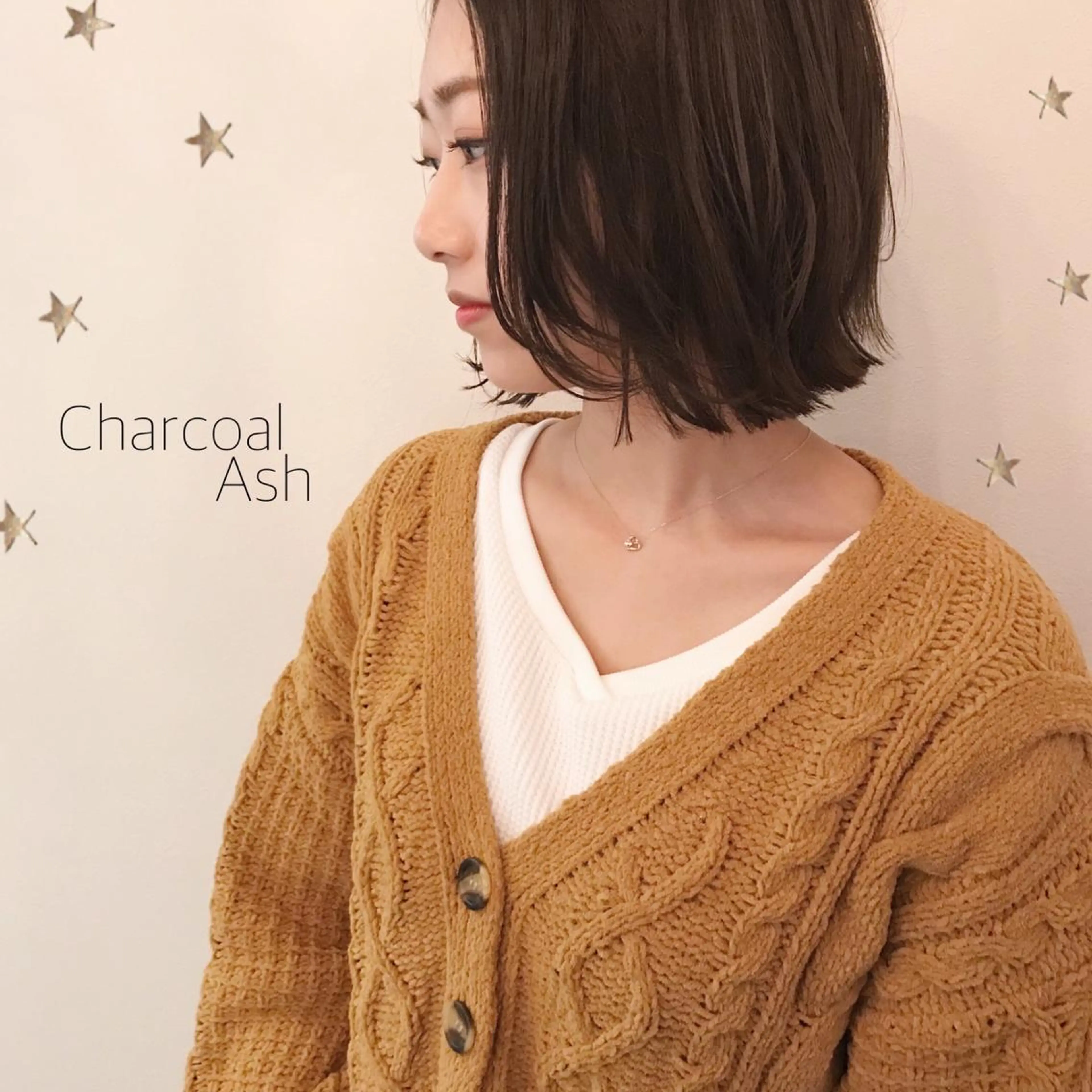 ミディアム カラー 市川 千夏のヘアスタイル