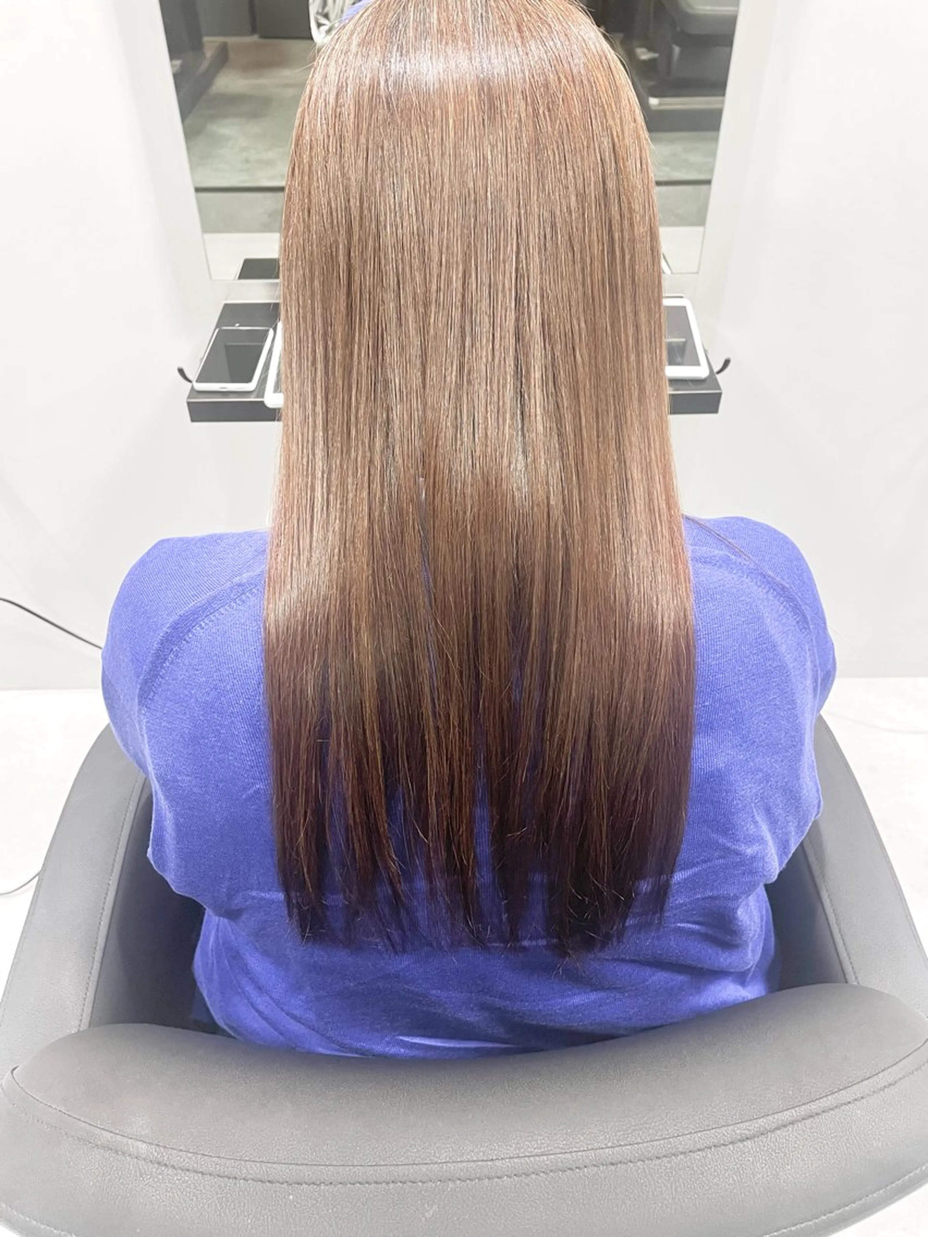 ロング 縮毛矯正 トリートメント 樋川 早紀のヘアスタイル