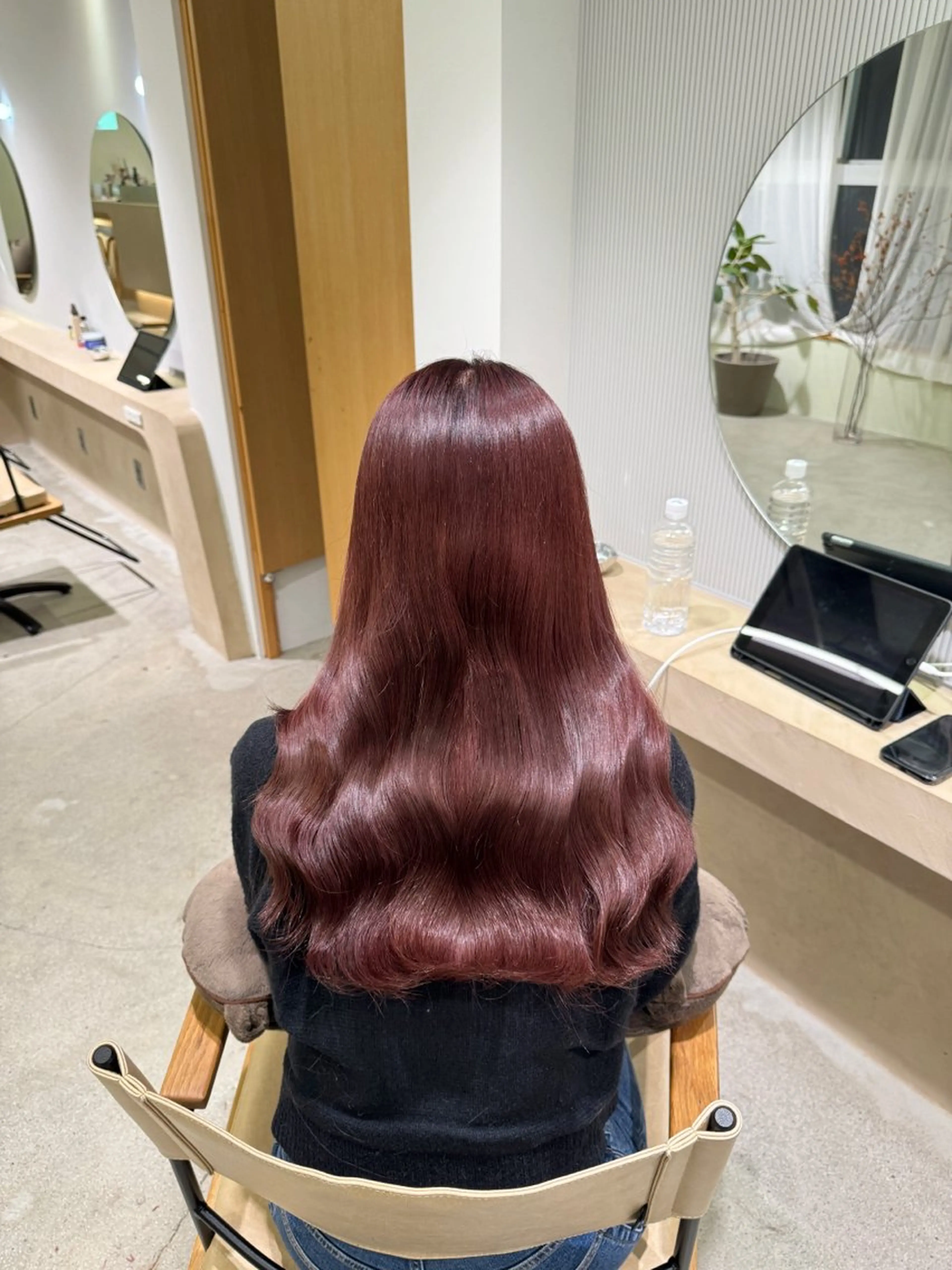 カラー ブリーチ 落合しほ/韓国ヘア/ 髪質改善/縮毛矯正のヘアスタイル