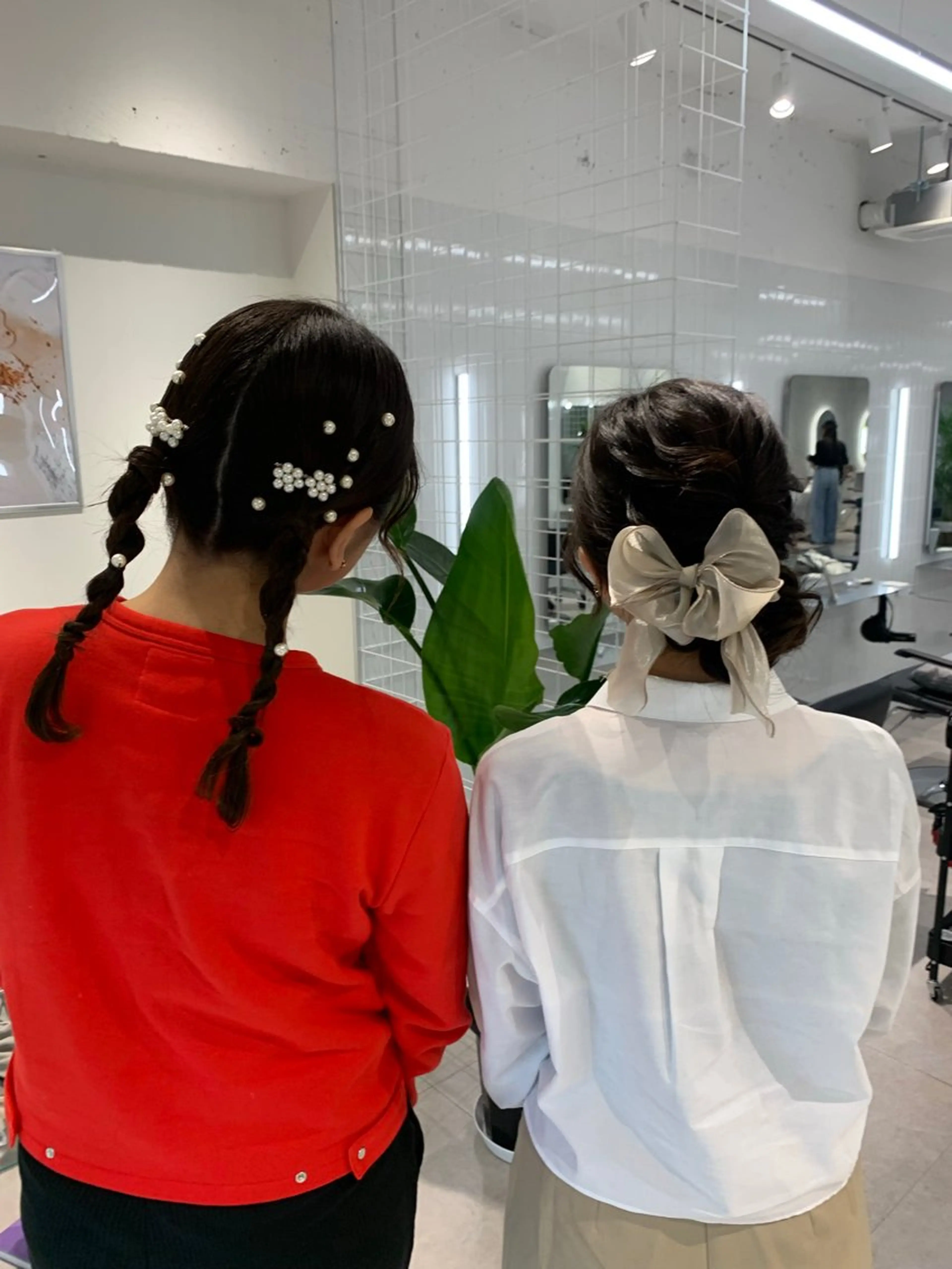 セミロング 卒業式ヘアセット🎀 ヘアアレンジのヘアスタイル