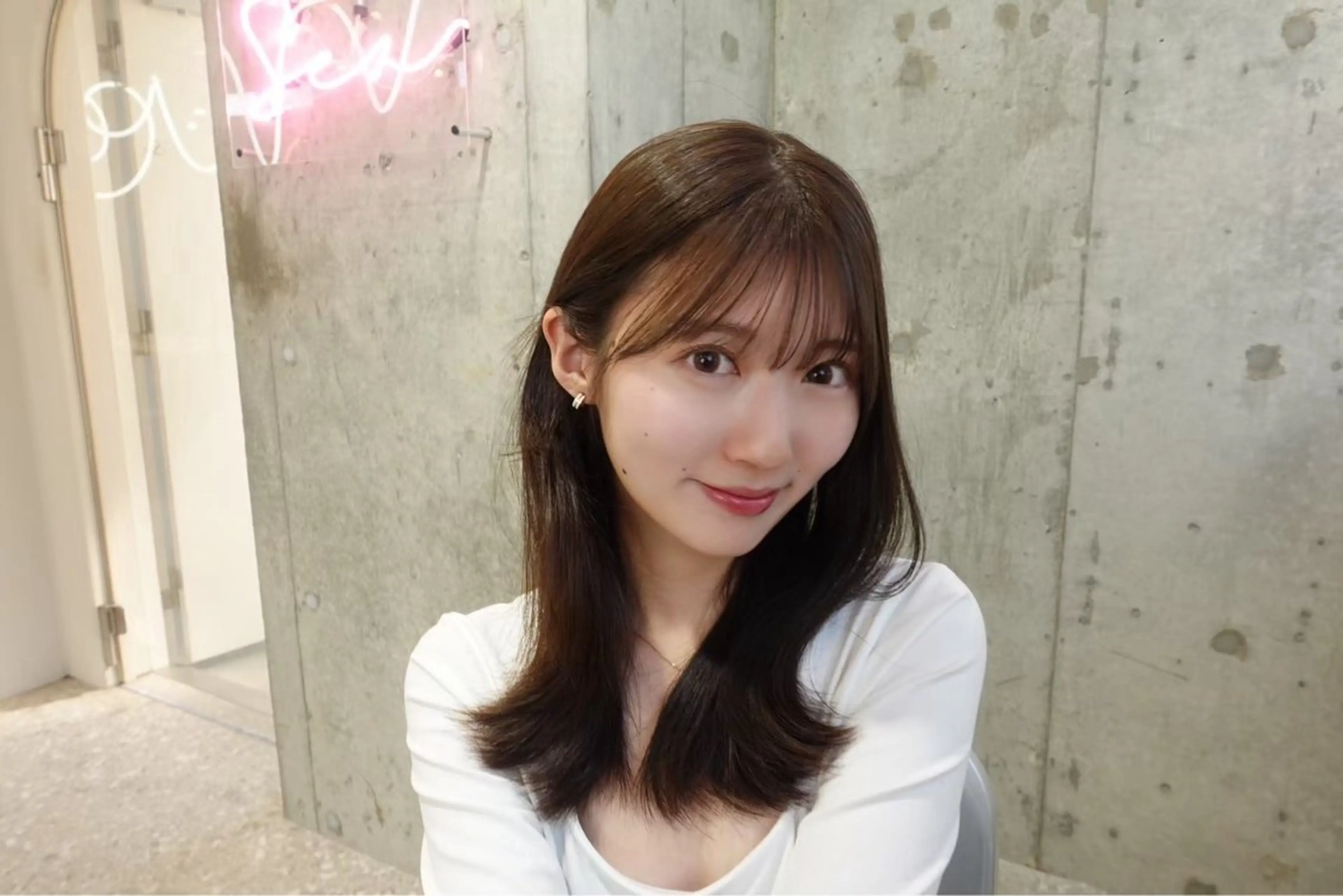 セミロング 髪質改善/縮毛矯正 /レイヤー/宮崎直弥のヘアスタイル