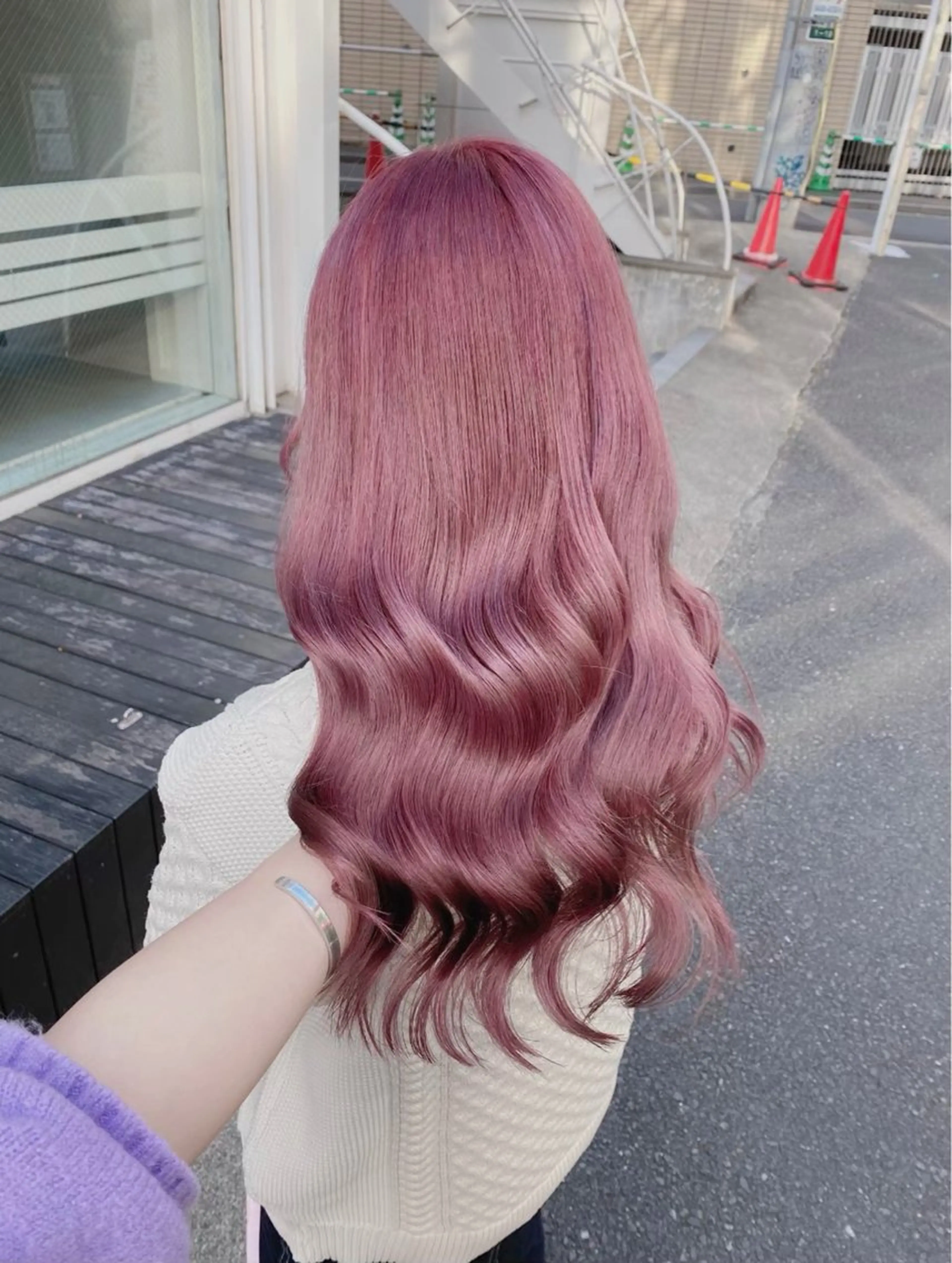ロング カラー ヘアカラー トリートメント 🪽はづき🫧 簡単垢抜けカラー🪽のヘアスタイル
