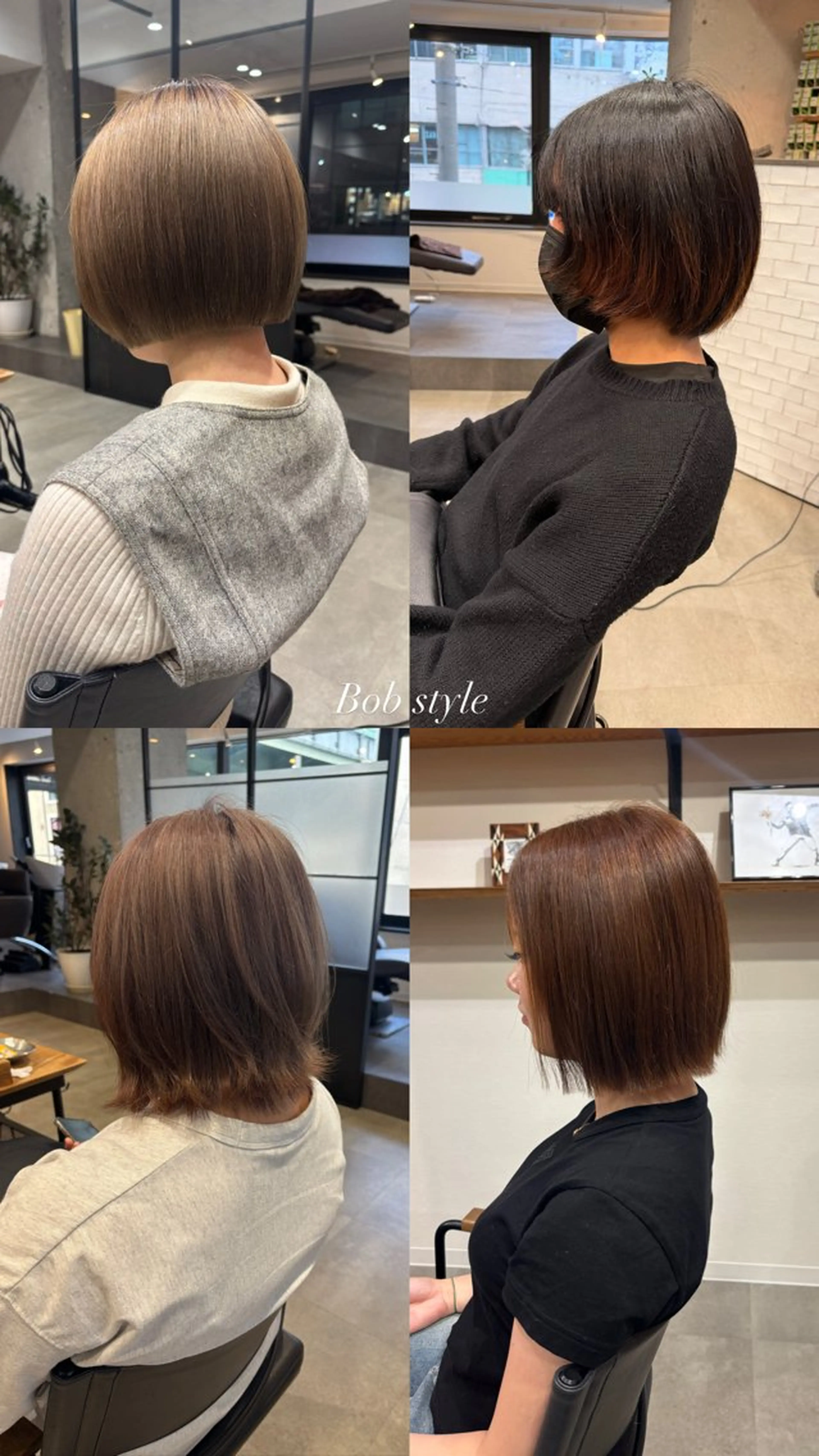 ミディアム ボブ カット 心斎橋/透明感カラー 🫧アサノハルカのヘアスタイル