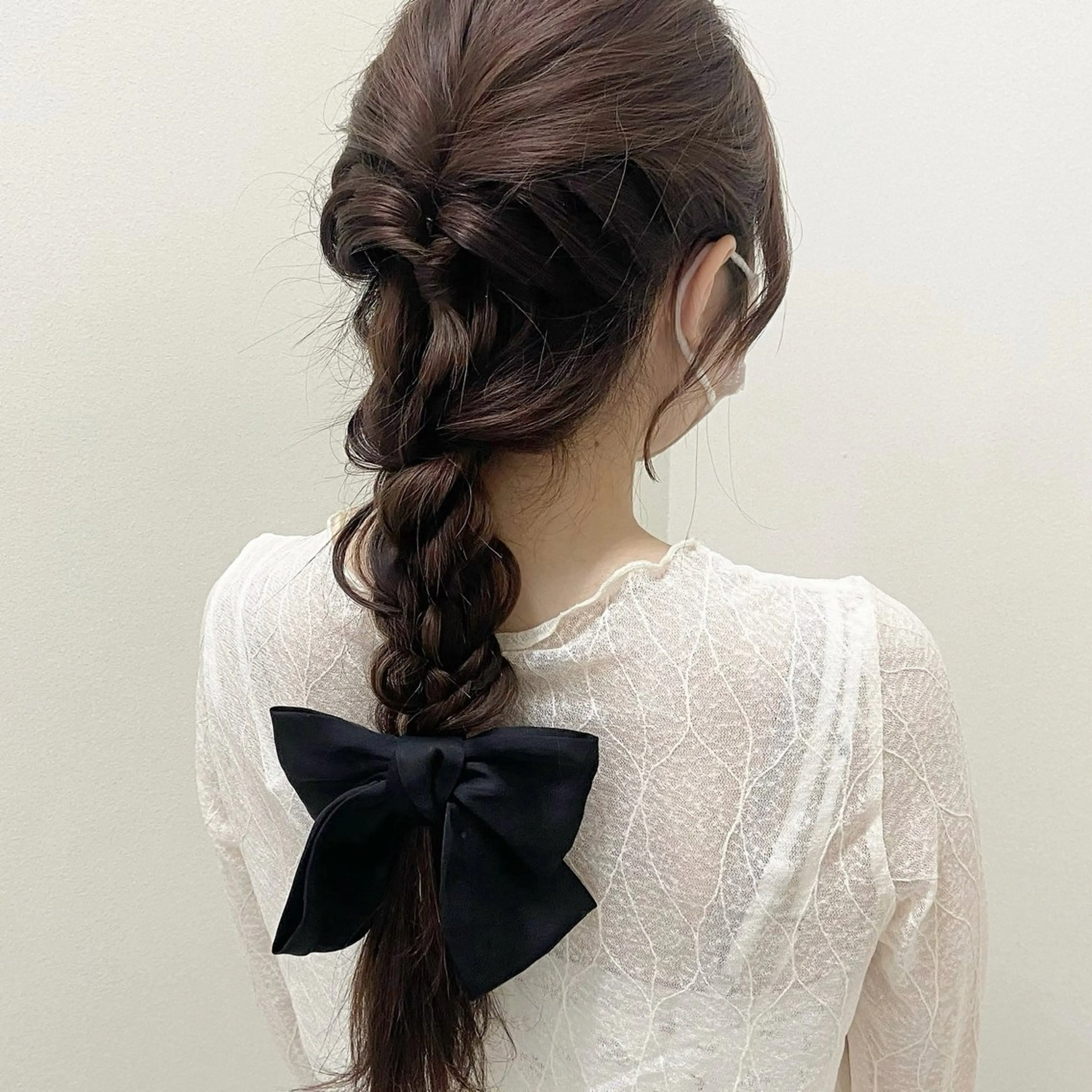 セミロング 結べるレイヤーカット /カラー/あさかのヘアスタイル