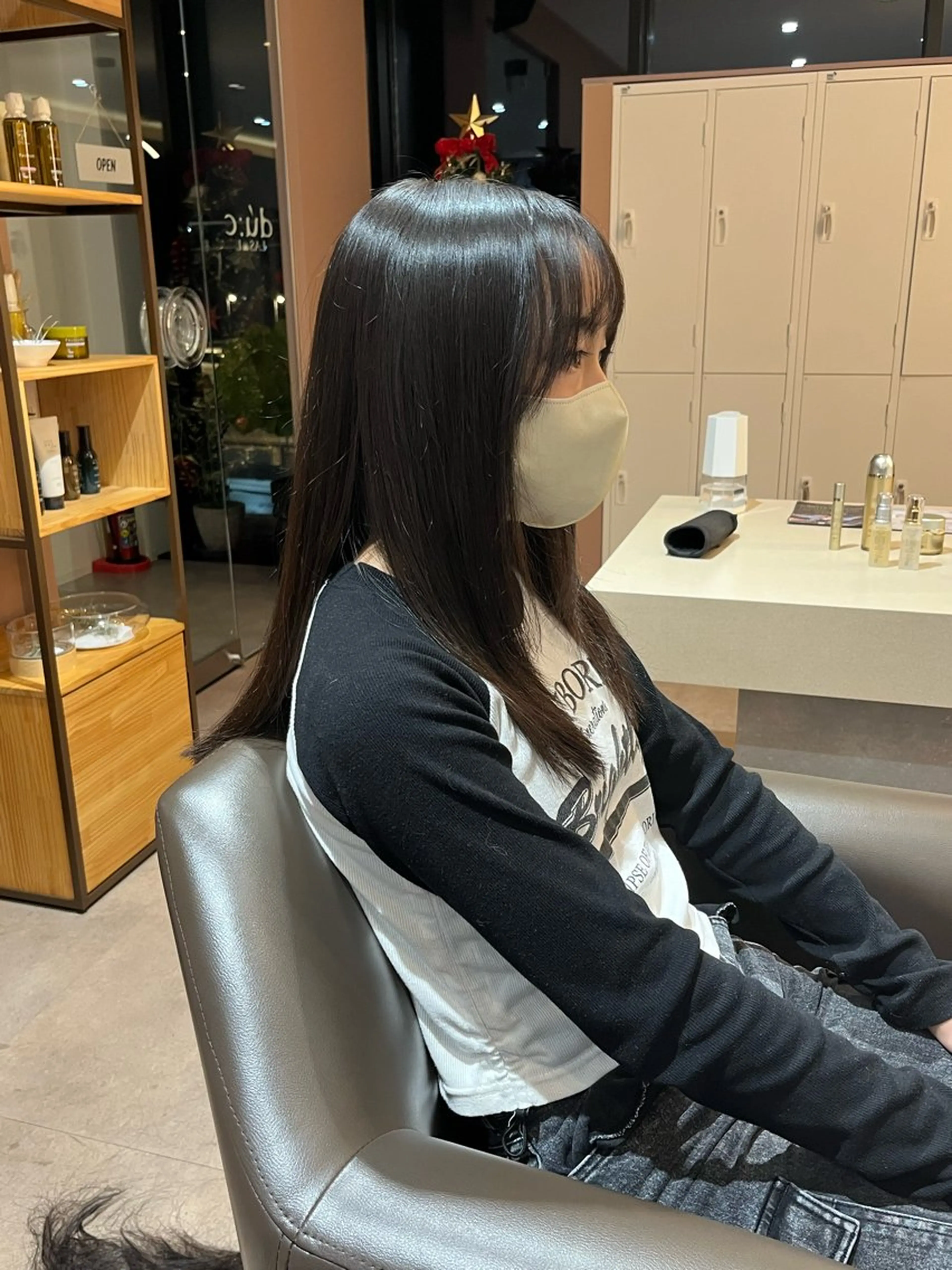 ロング 顔周りカット レイヤーカット ロング カット 坂本 翔のヘアスタイル
