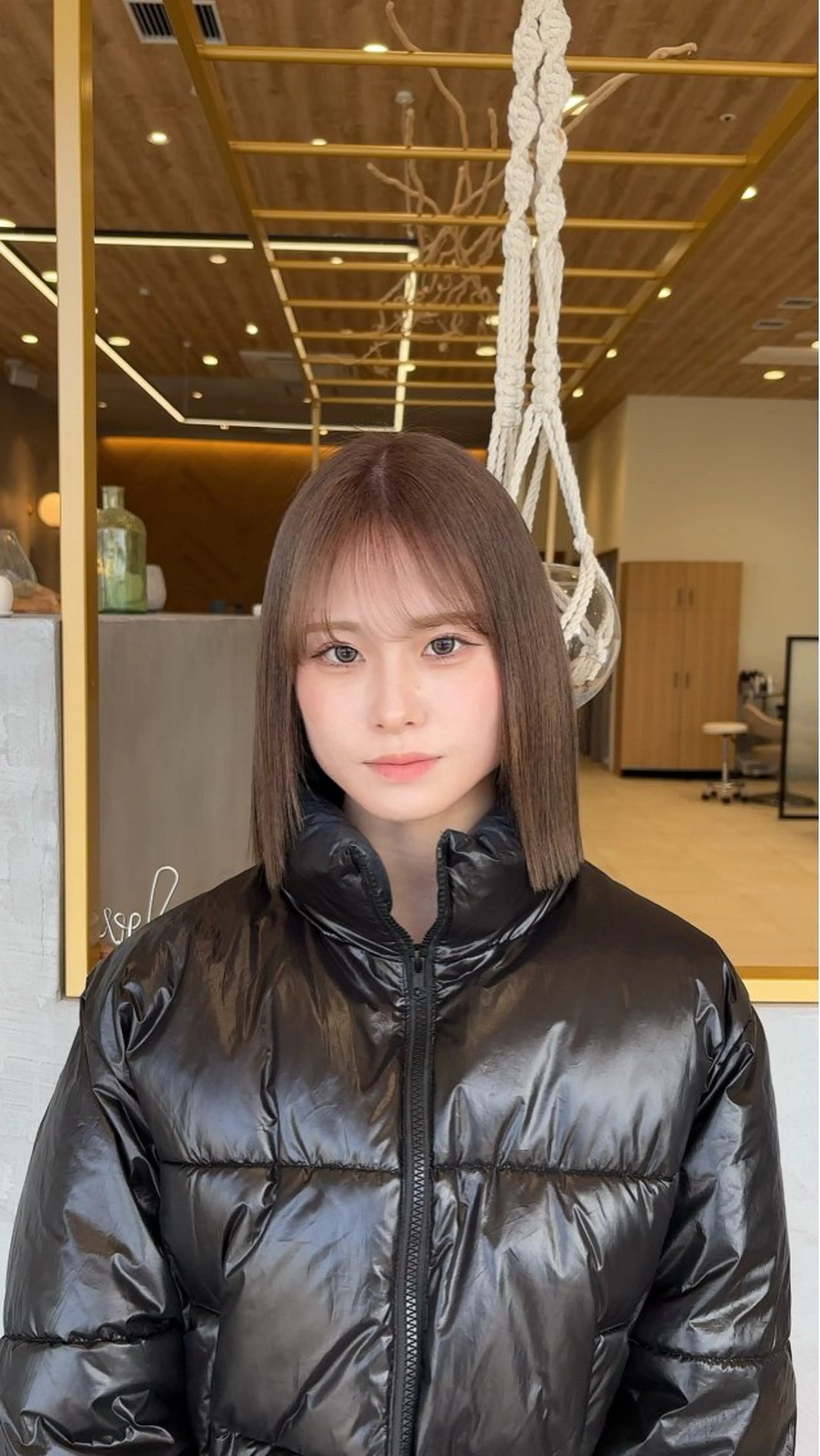 ミディアム ヘアカラー 廣田 綾音のヘアスタイル