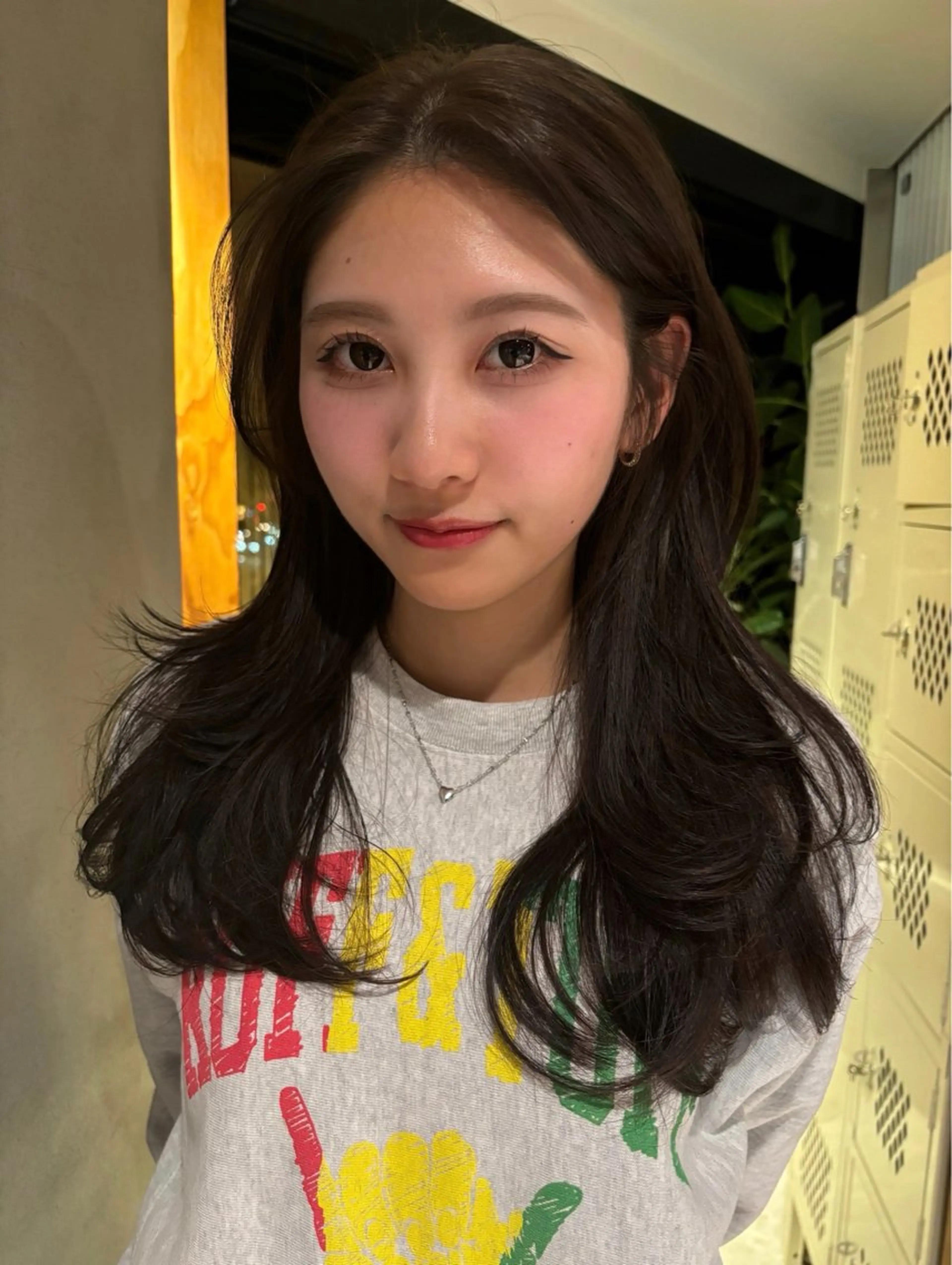 カラー ヘアカラー 杉村 咲笑のヘアスタイル