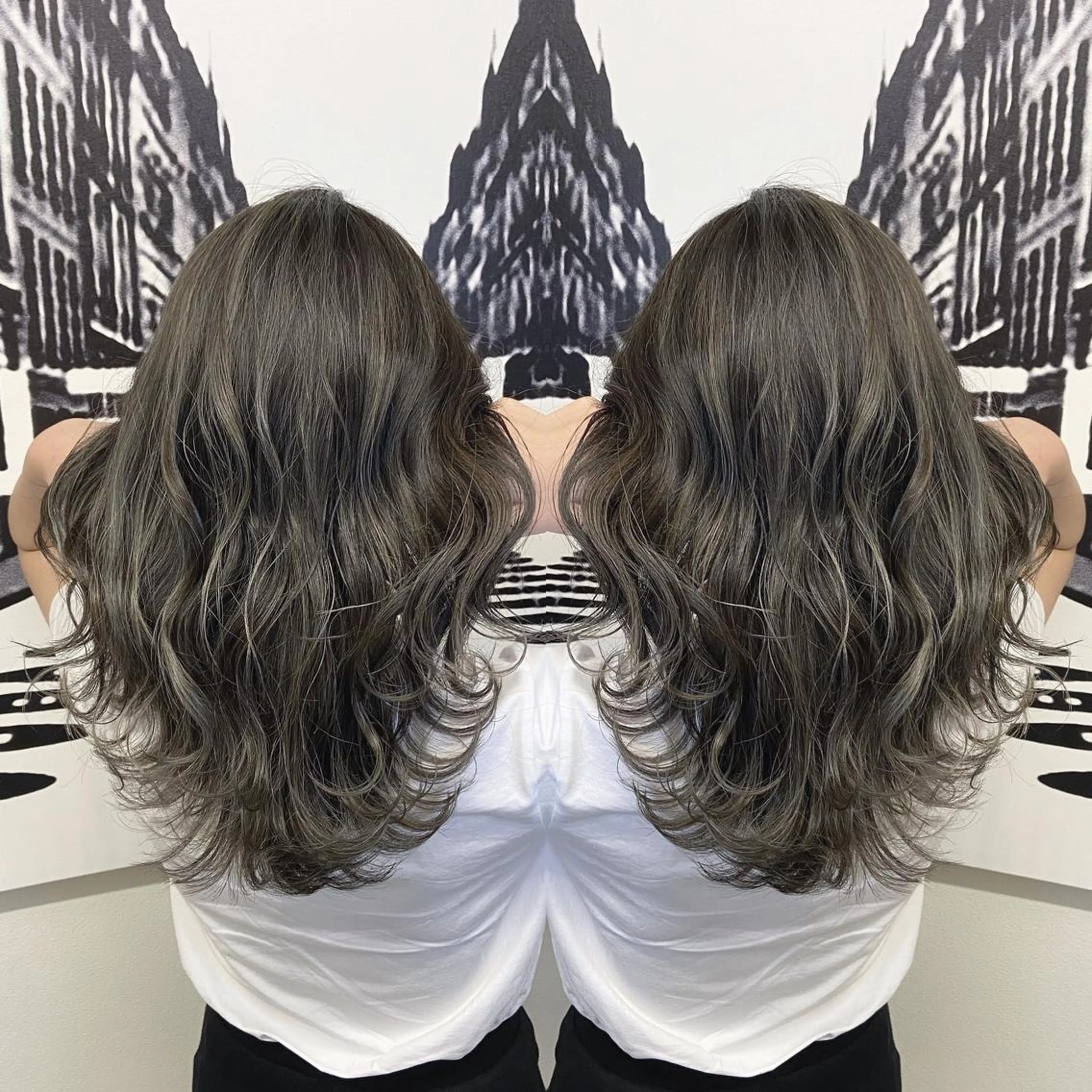 カラー 原田 彩也のヘアスタイル