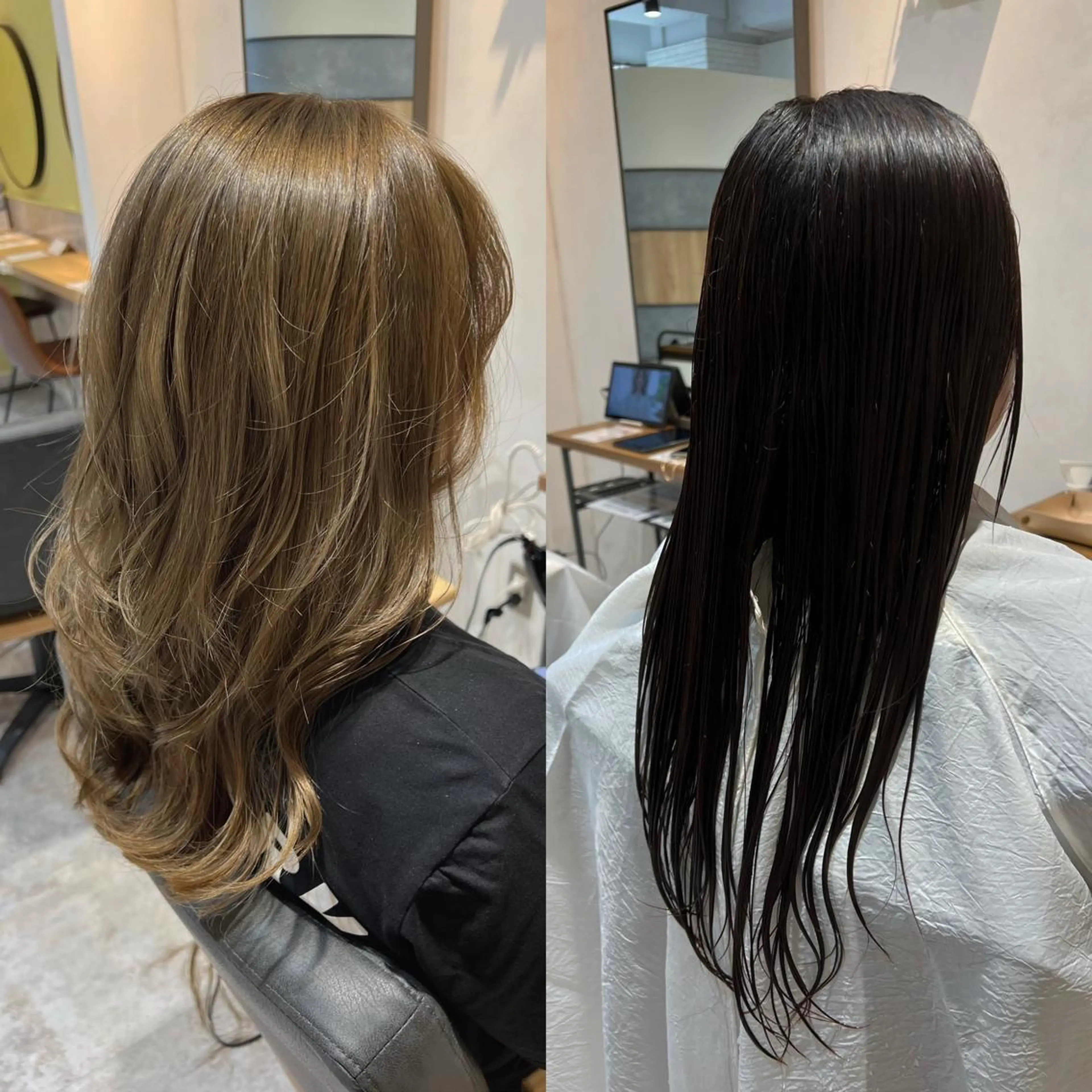 ロング レイヤーカット こだわりカラー🕊️ 坪井美南🌼のマツエク・マツパデザイン