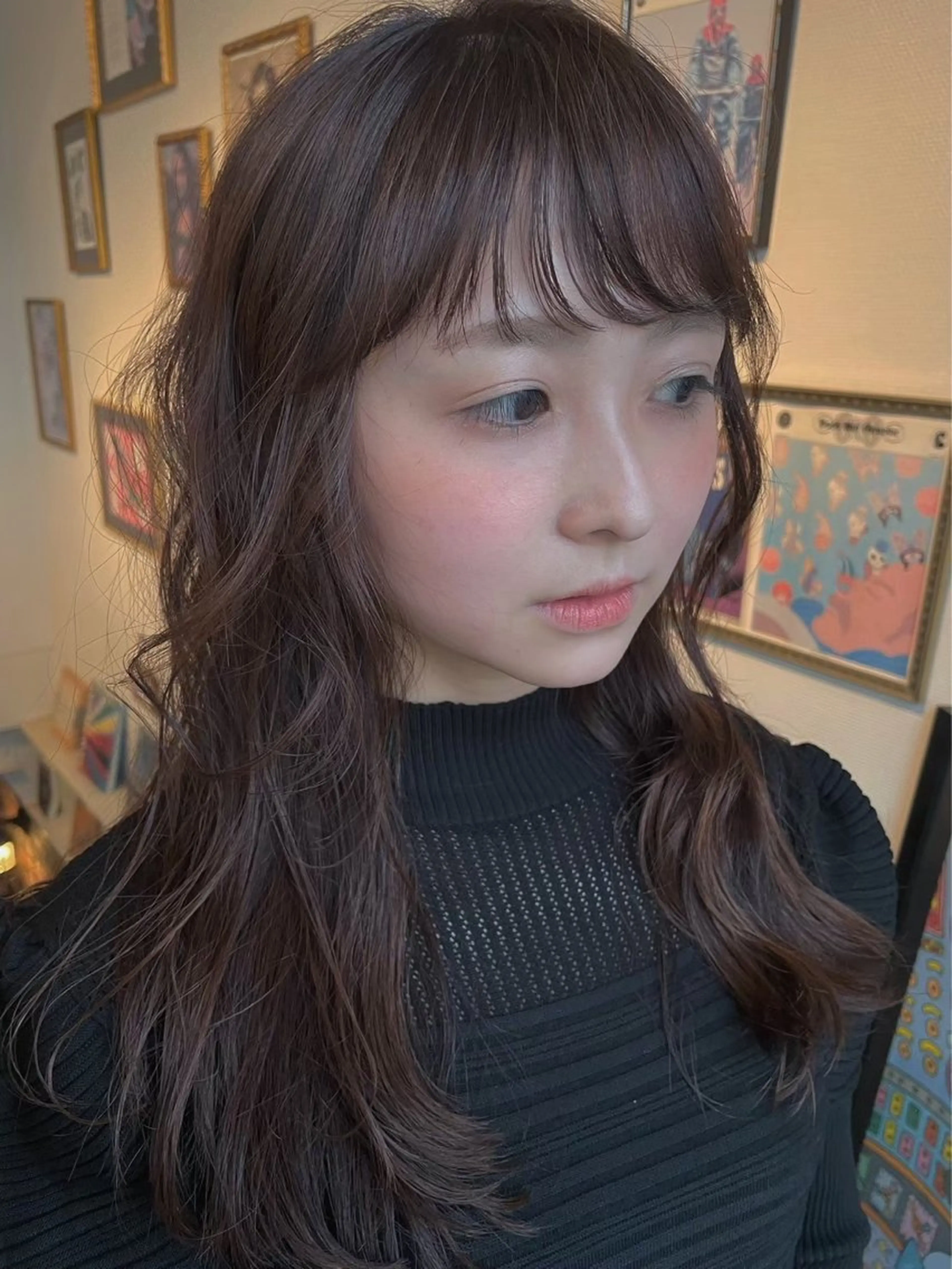 ロング 鈴木 悦子のヘアスタイル