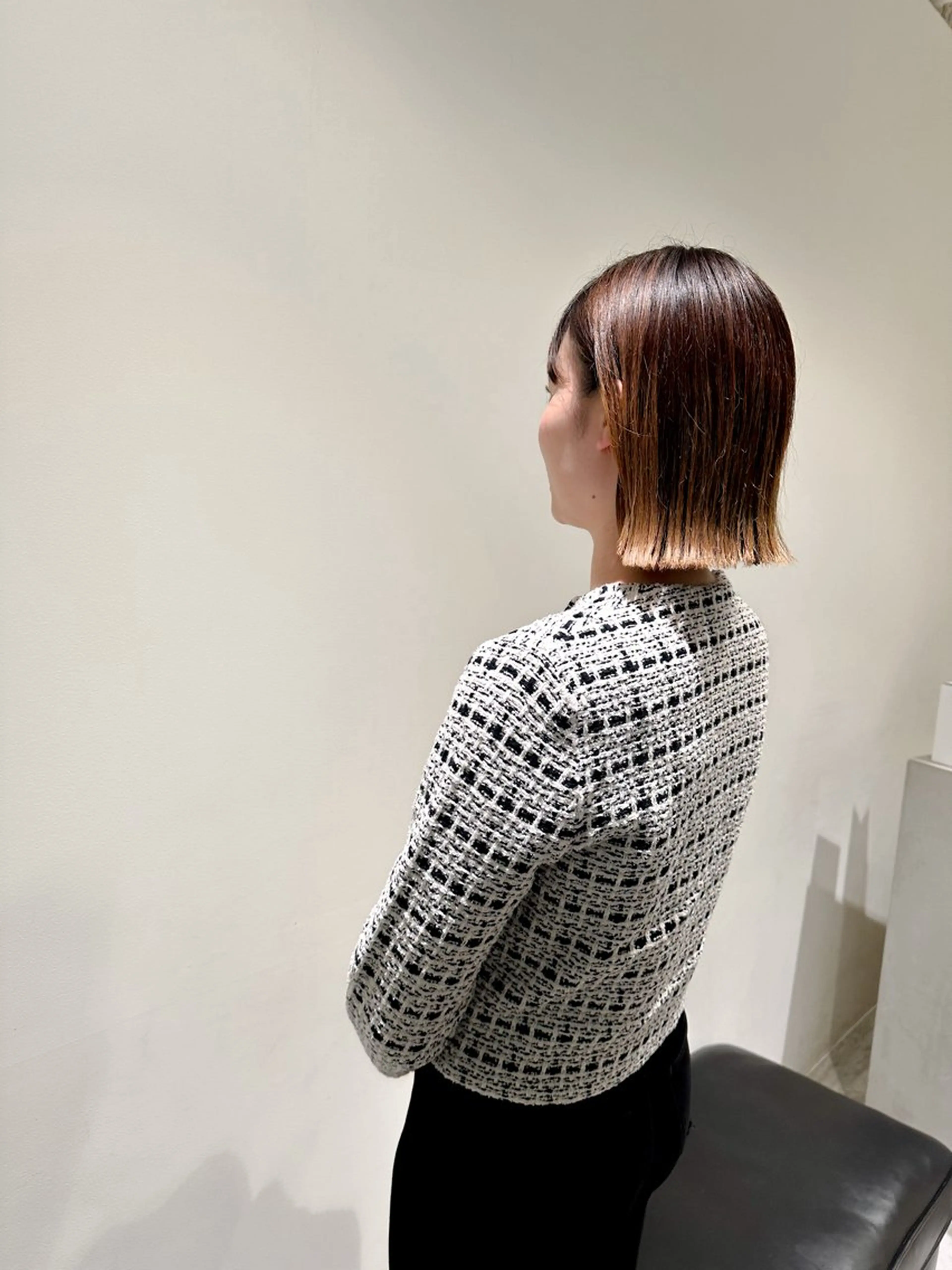 ミディアム カラー ミディアムパーマ 透明感カラー 髪質改善 レイヤーカット mario所属・松岡 陸弥のヘアスタイル