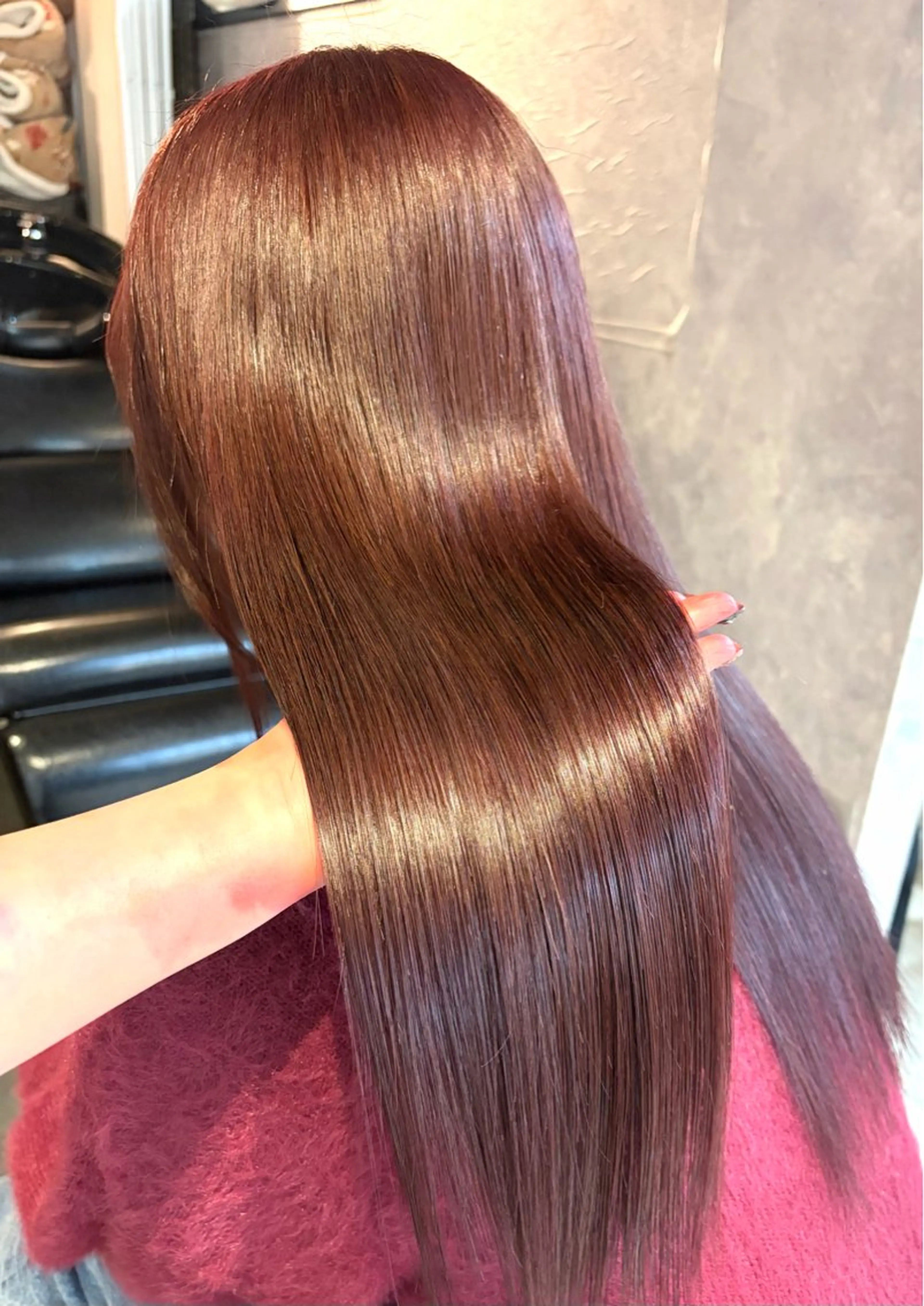 ロング カラー ヘアカラー 🩶鈴木茉奈🩶艶髪 /透明感/暖色カラーのヘアスタイル