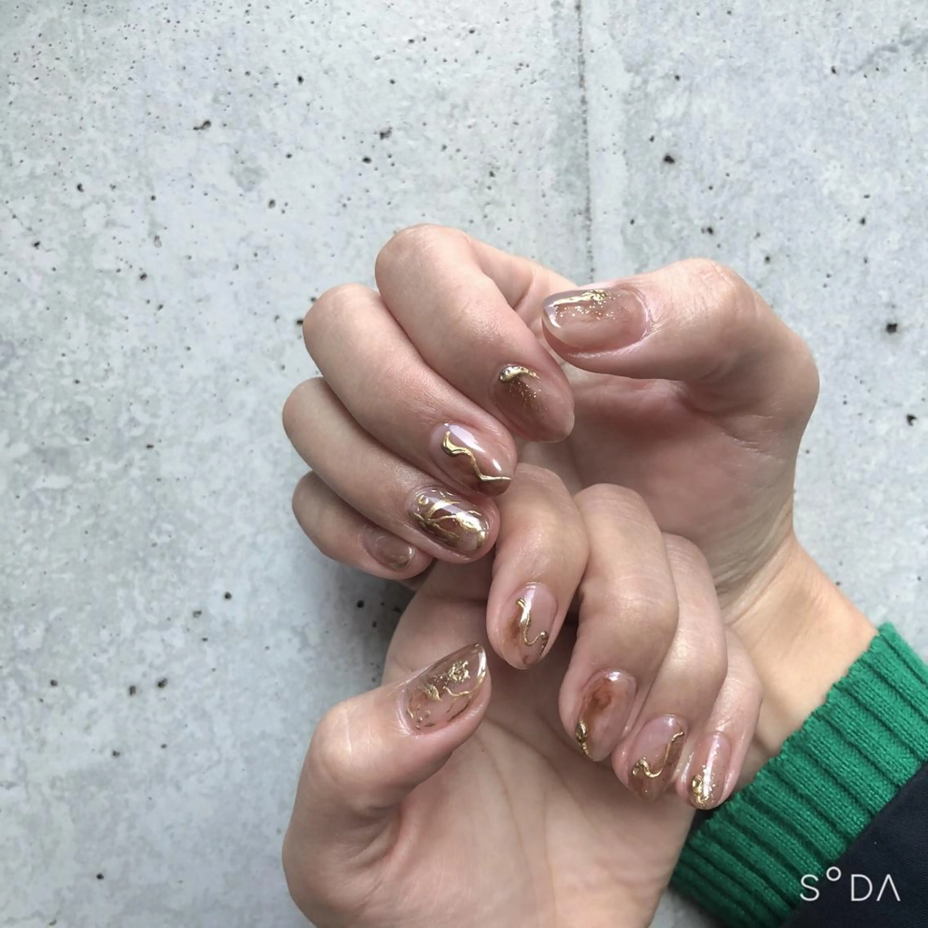 ネイル アートネイル クリアネイル ジェルネイル ニュアンスネイル You kyehwaのネイルデザイン