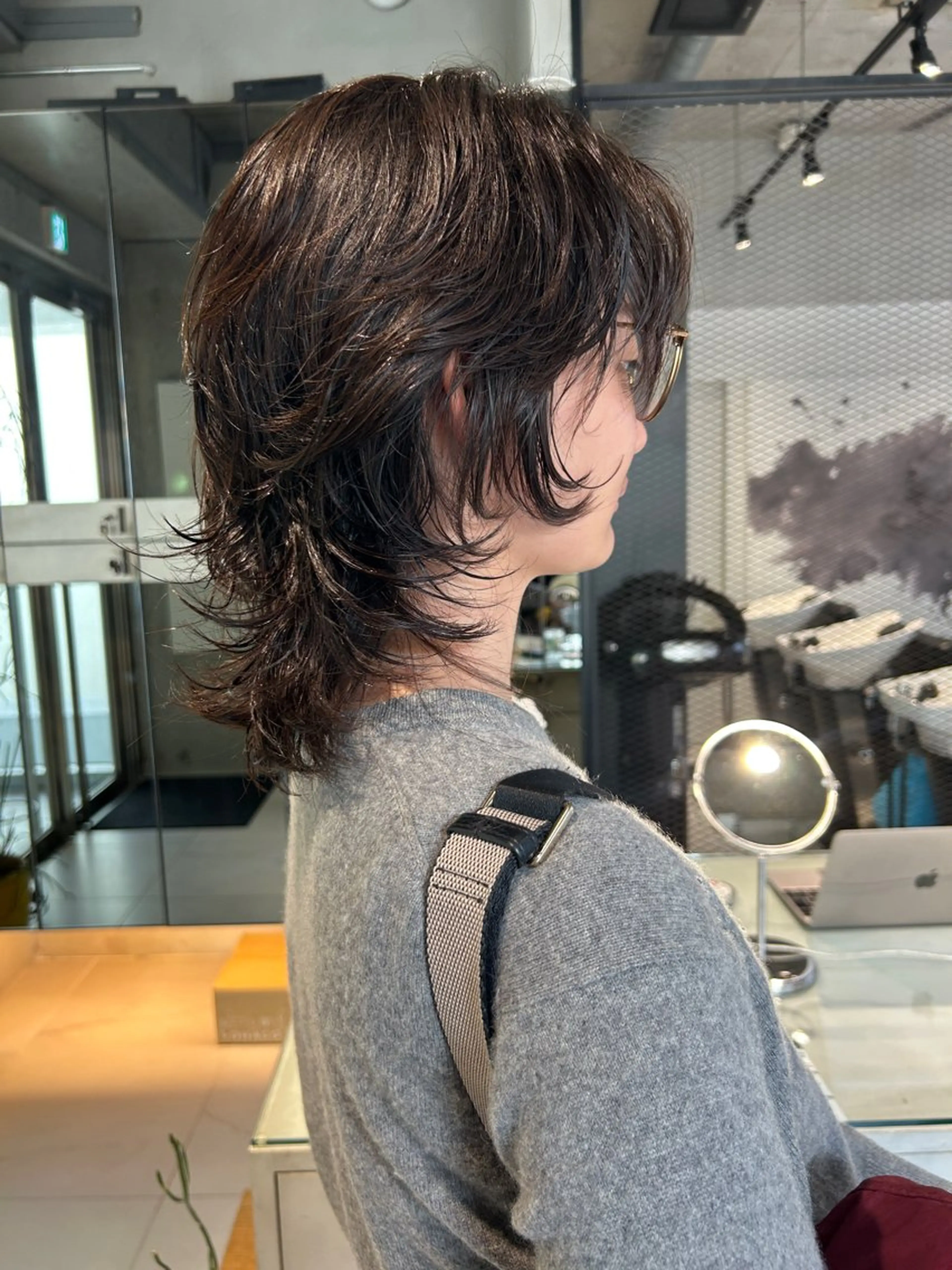 ショート パーマ 外ハネヘア ウルフカット baLon.fem/ 澤田 奈々子のヘアスタイル