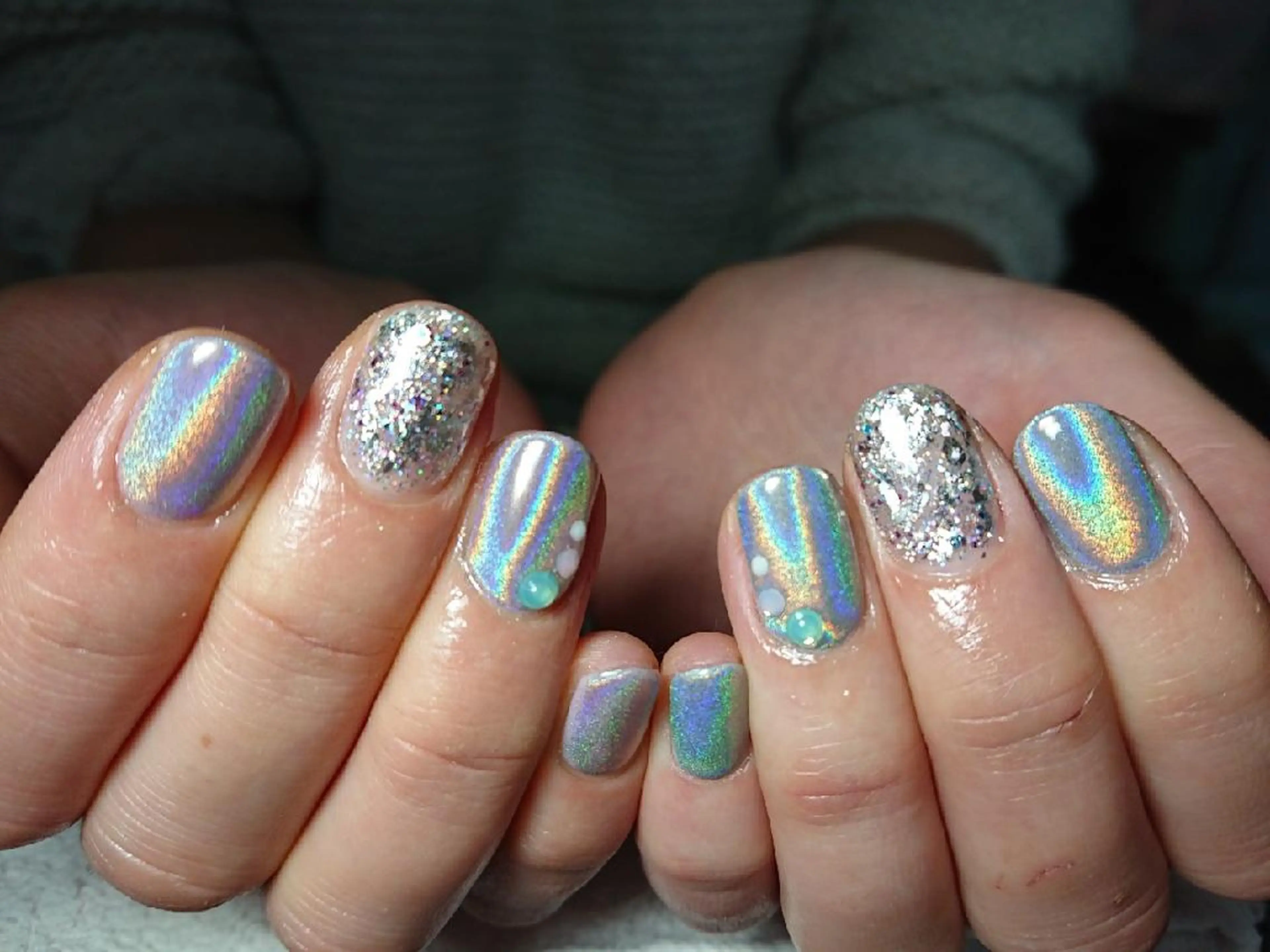 ネイル キラキラネイル ラメ(グリッター) 市川駅 ✿中津のネイルデザイン