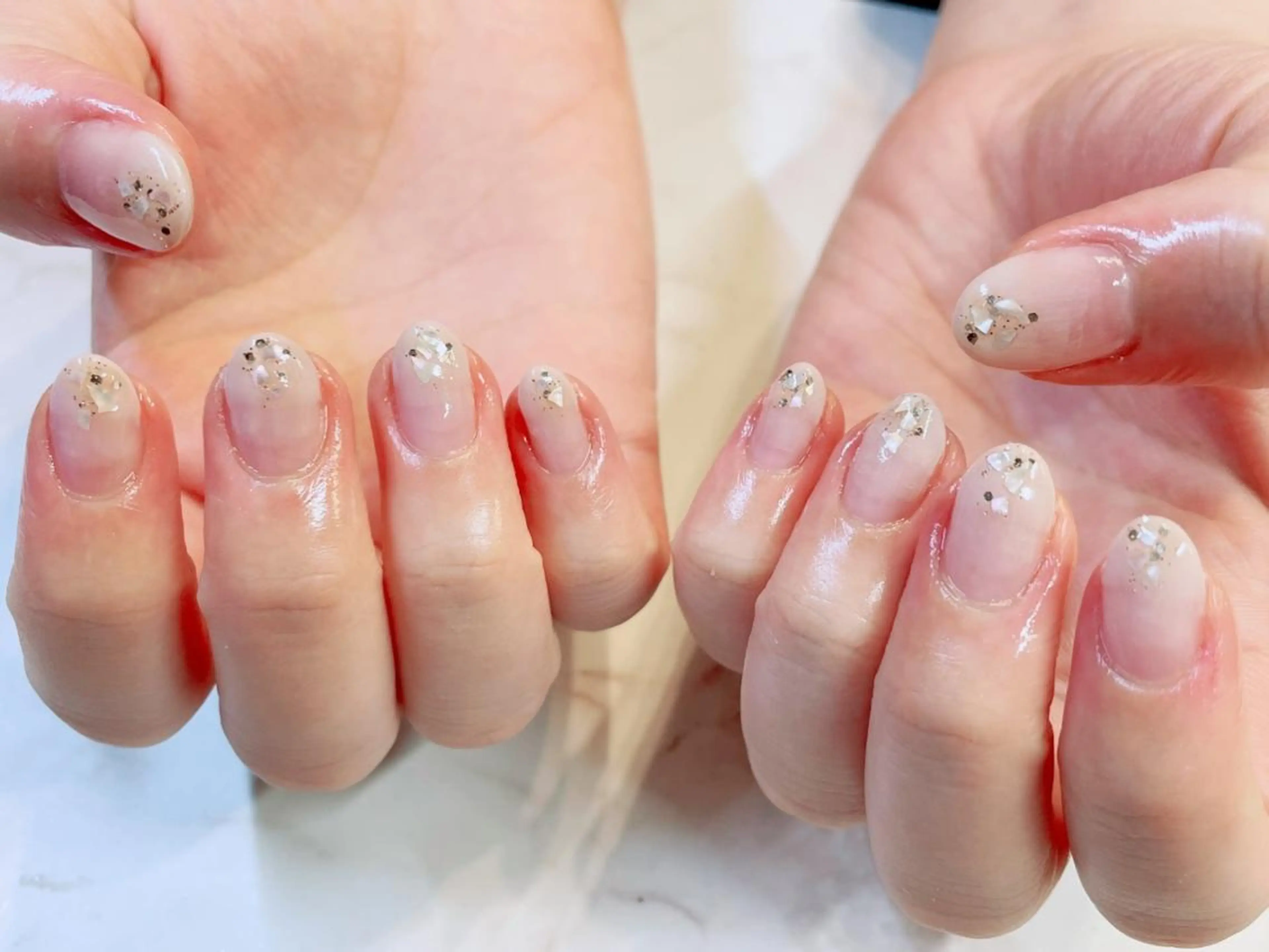 ネイル アートネイル ジェルネイル ニュアンスネイル パラジェル Nailist Honamiのネイルデザイン