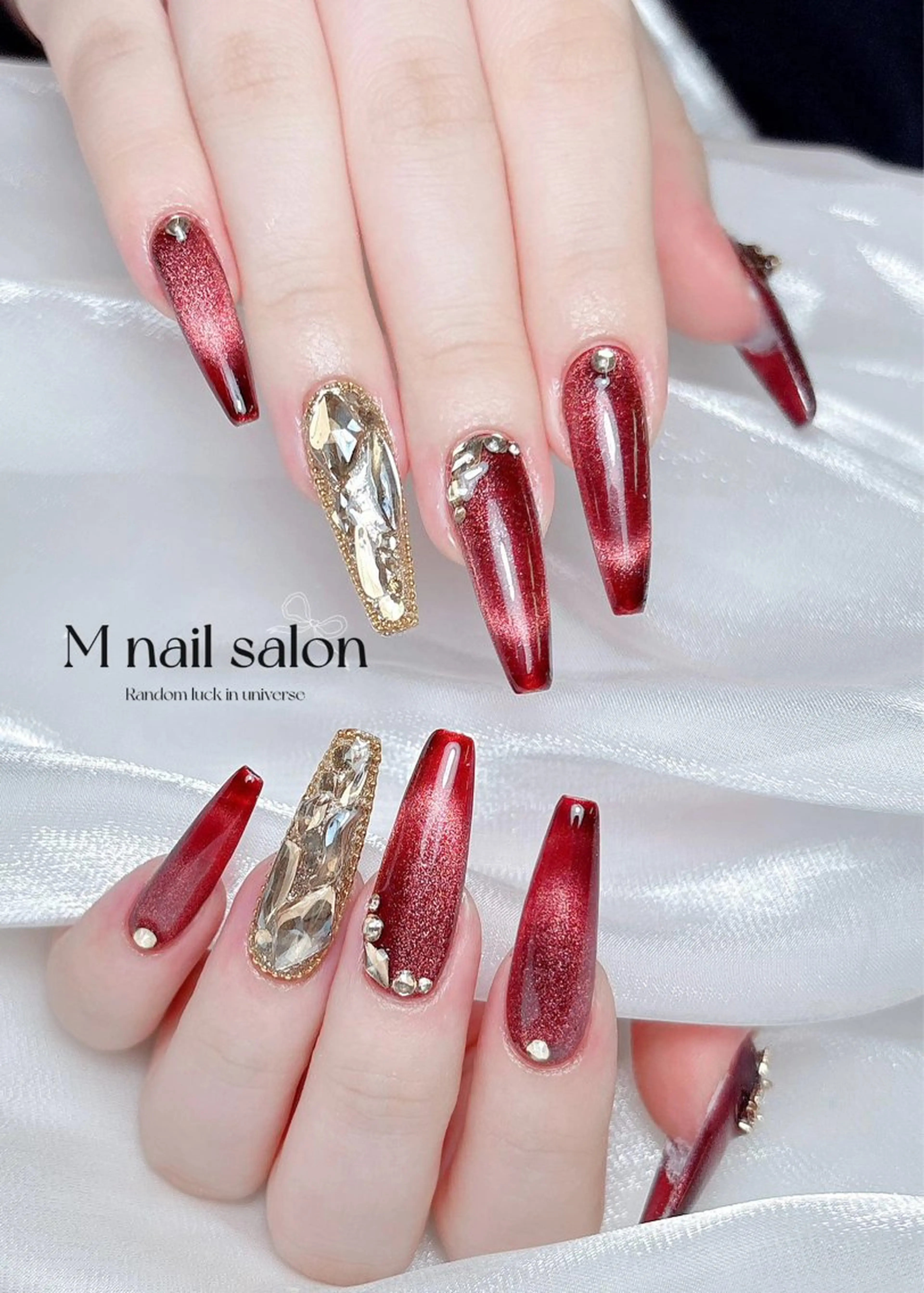 ネイル ハンドネイル M🌷nail 長さだし専門店のネイルデザイン