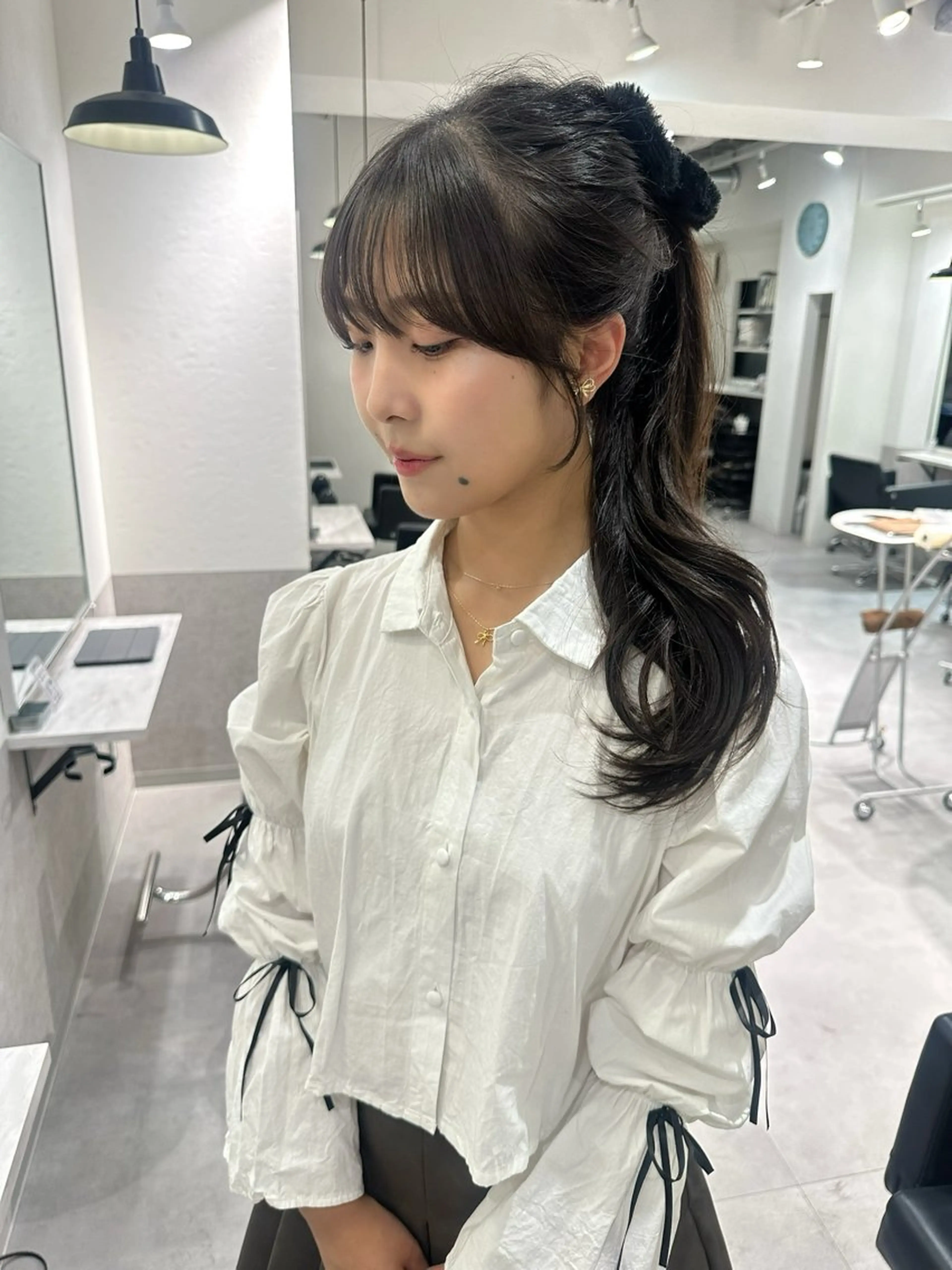 顔まわりcut+韓国風styling 🇰🇷🩶の写真