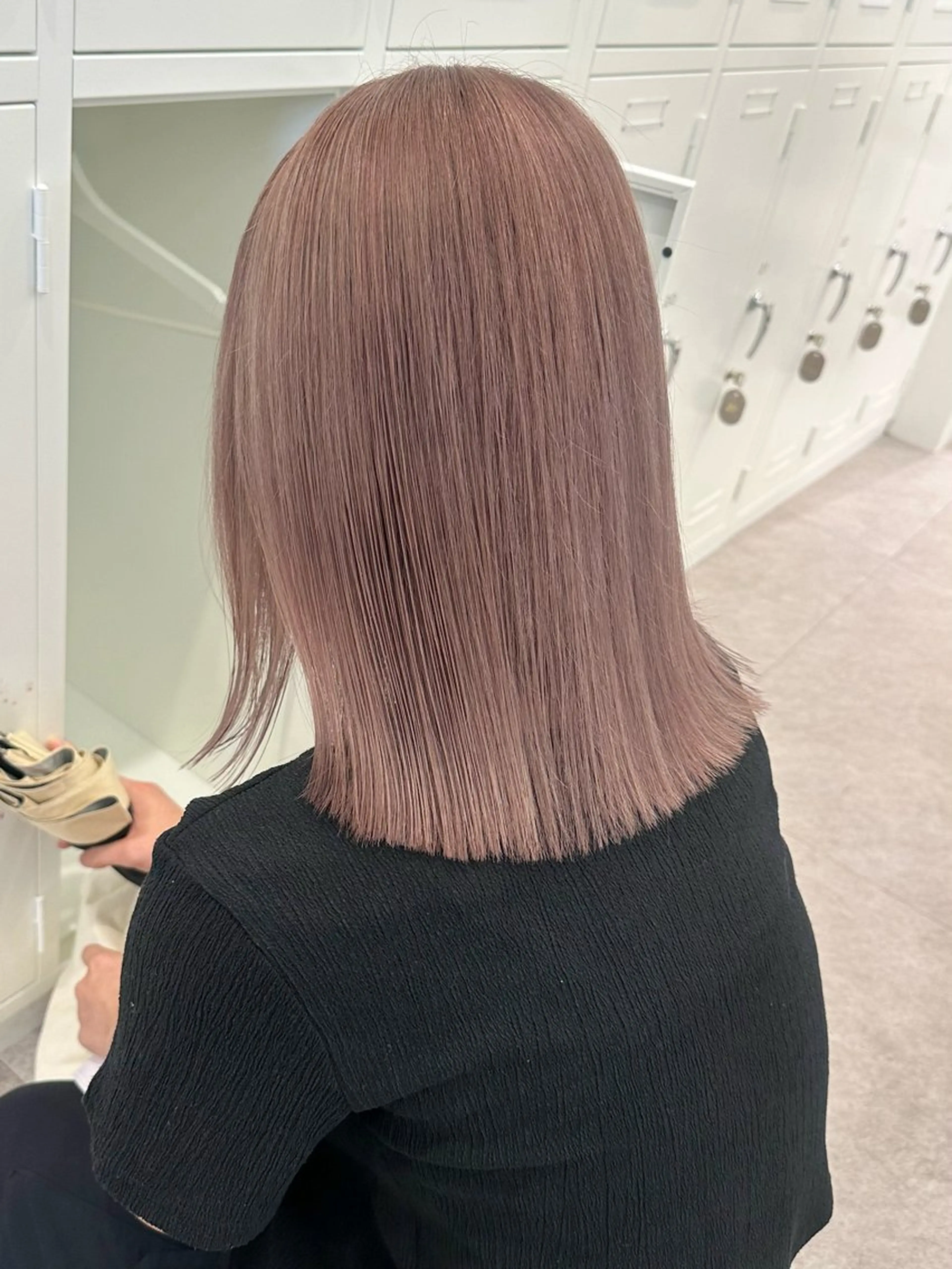 ミディアム ミルクティーベージュ /三村克彦のヘアスタイル