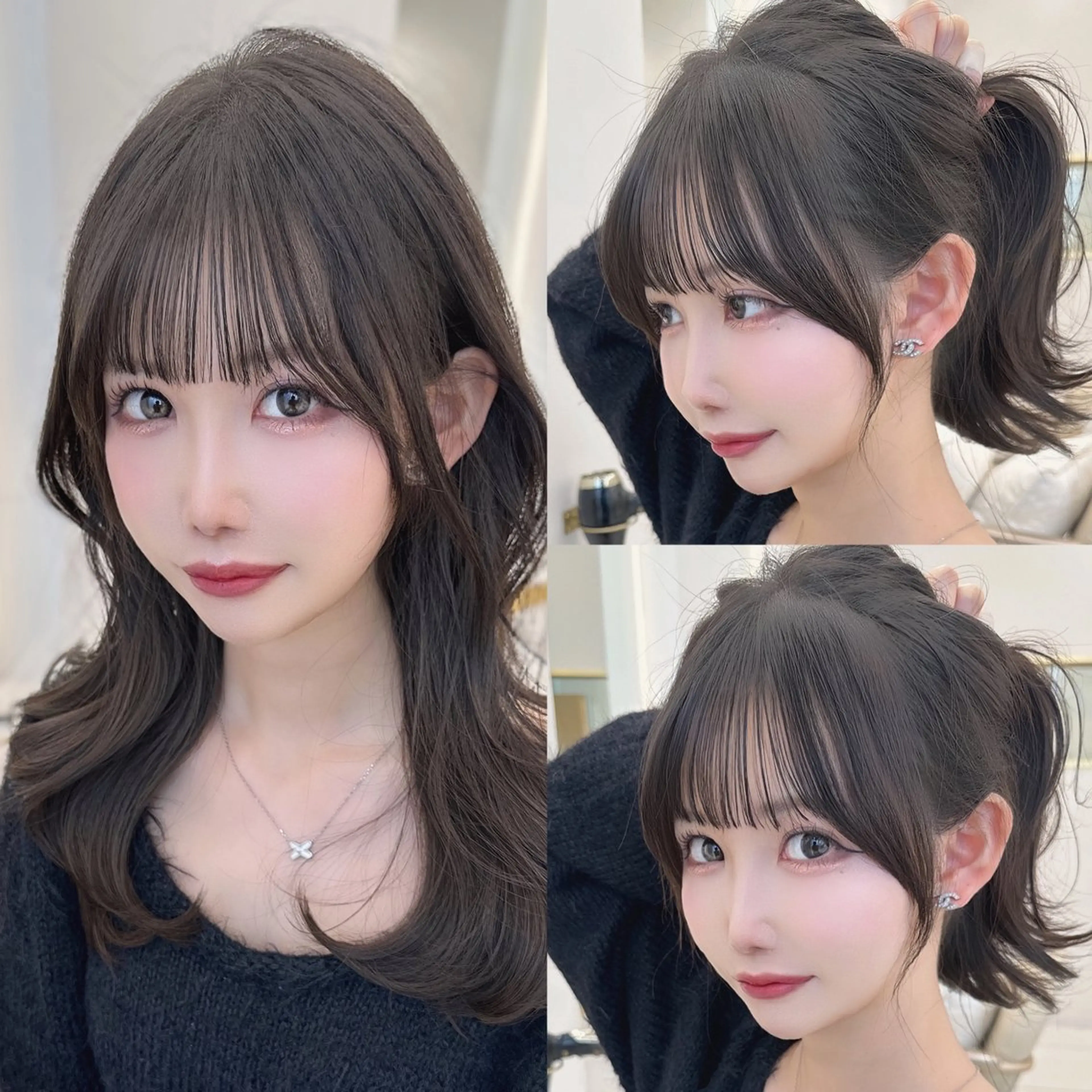 セミロング レイヤーカット カット ヘアカラー 似合わせ/レイヤー /顔まわり/池田歩樹のヘアスタイル