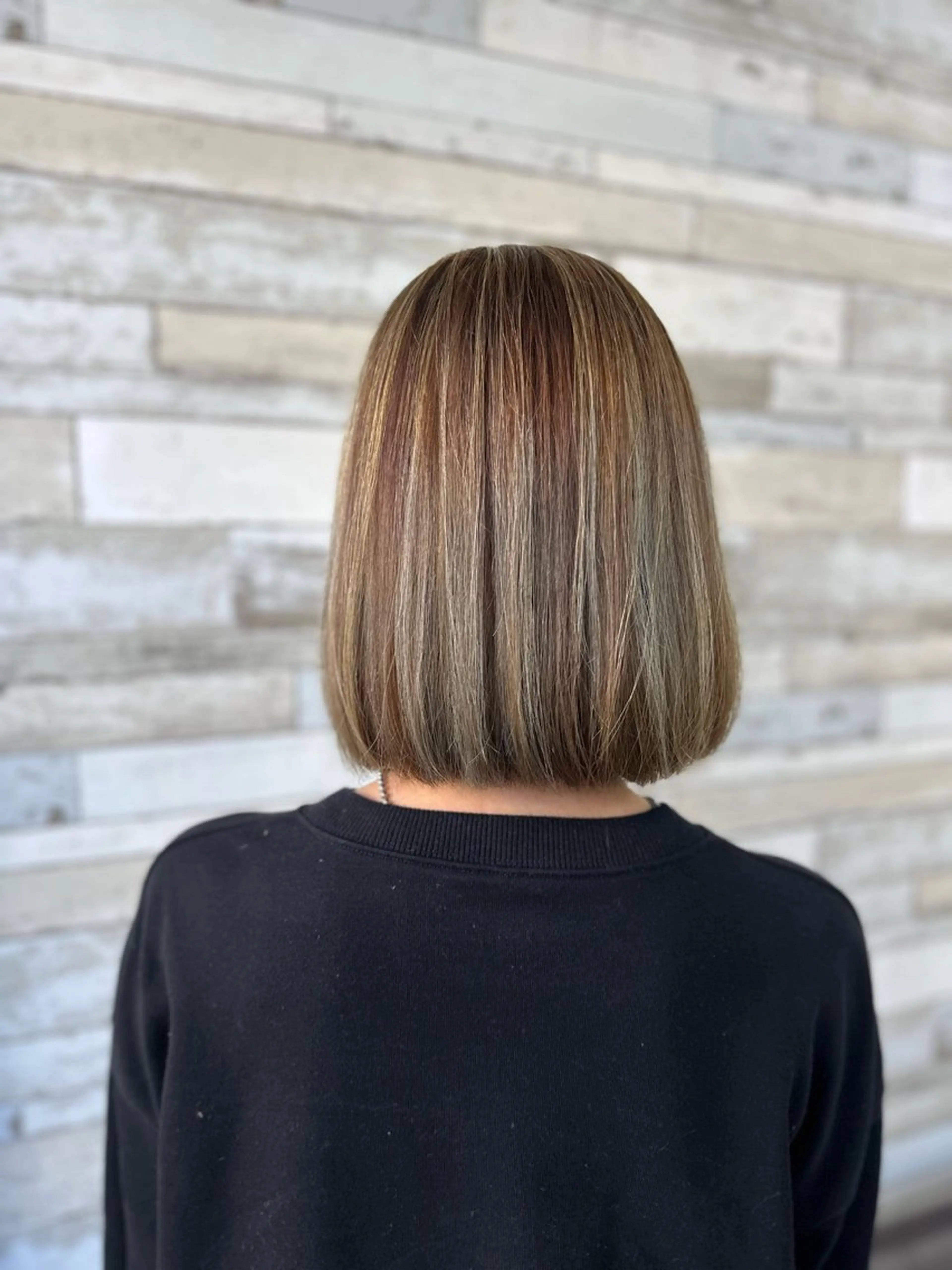 ミディアム ハイライト B-W ⭐️MIKIのヘアスタイル