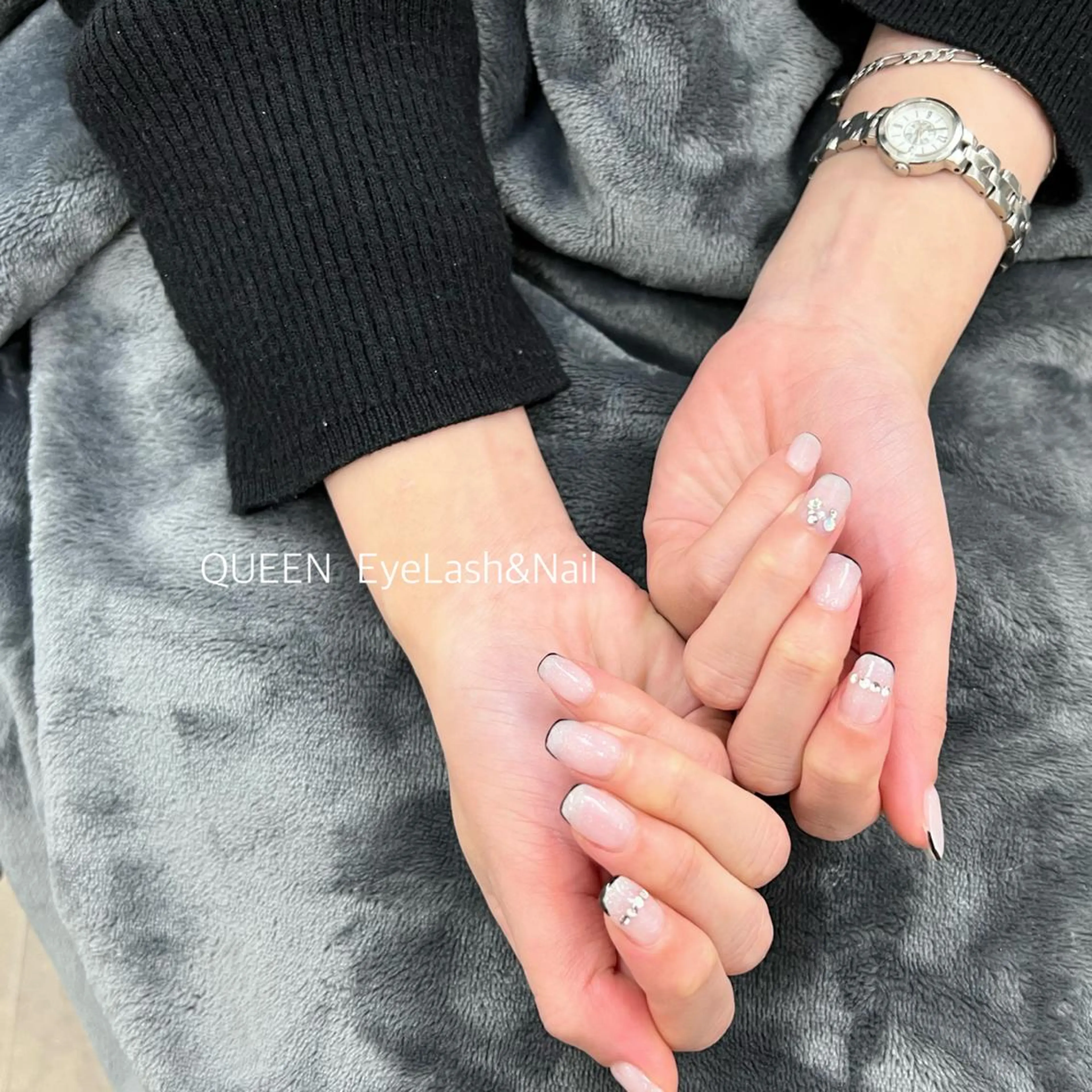 ショート カラー ネイル クリアネイル ハンドネイル Bloom Nail 桜井のネイルデザイン