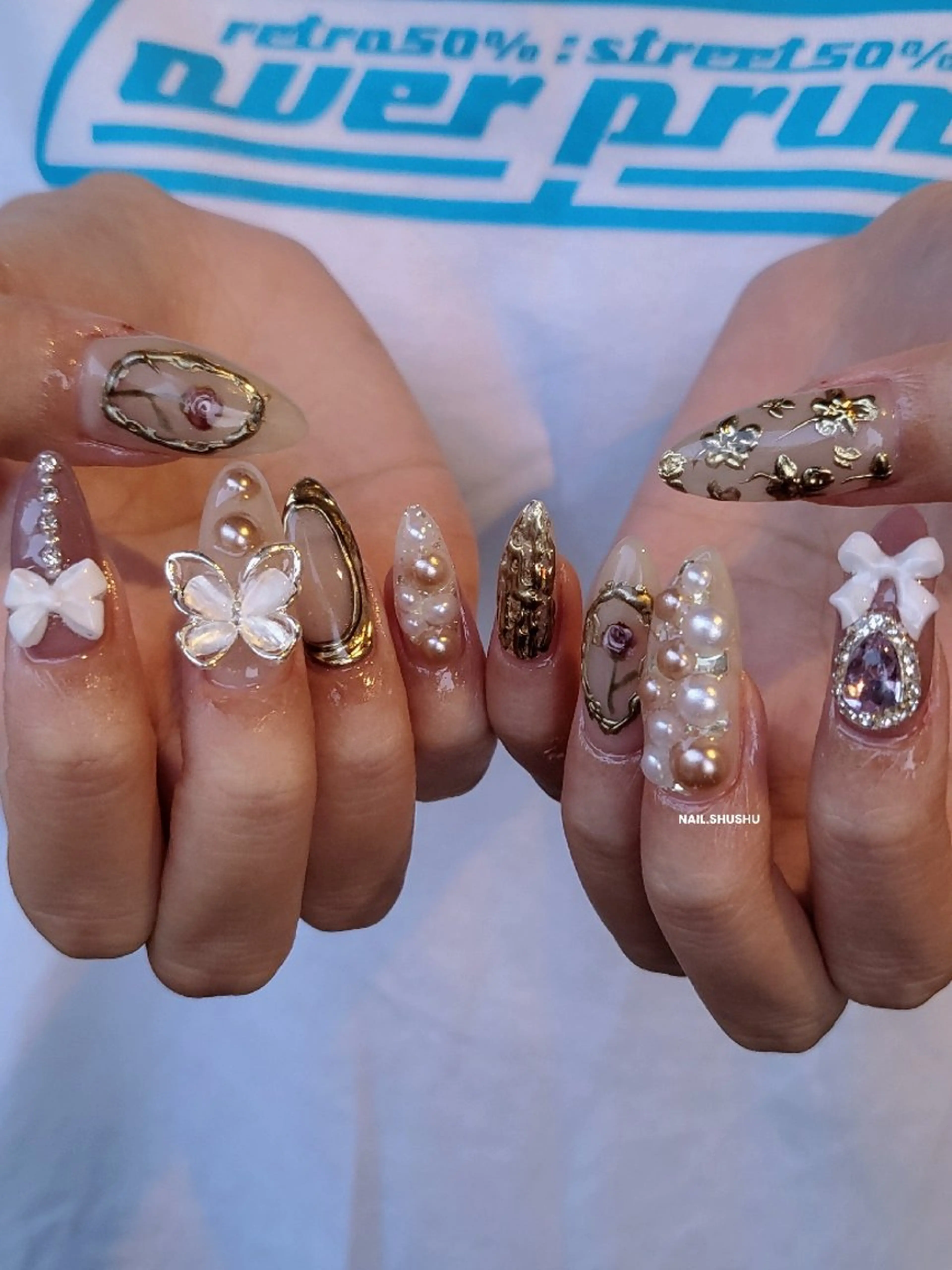 ネイル 3dパーツ/流行り 👧shushu❤️のネイルデザイン