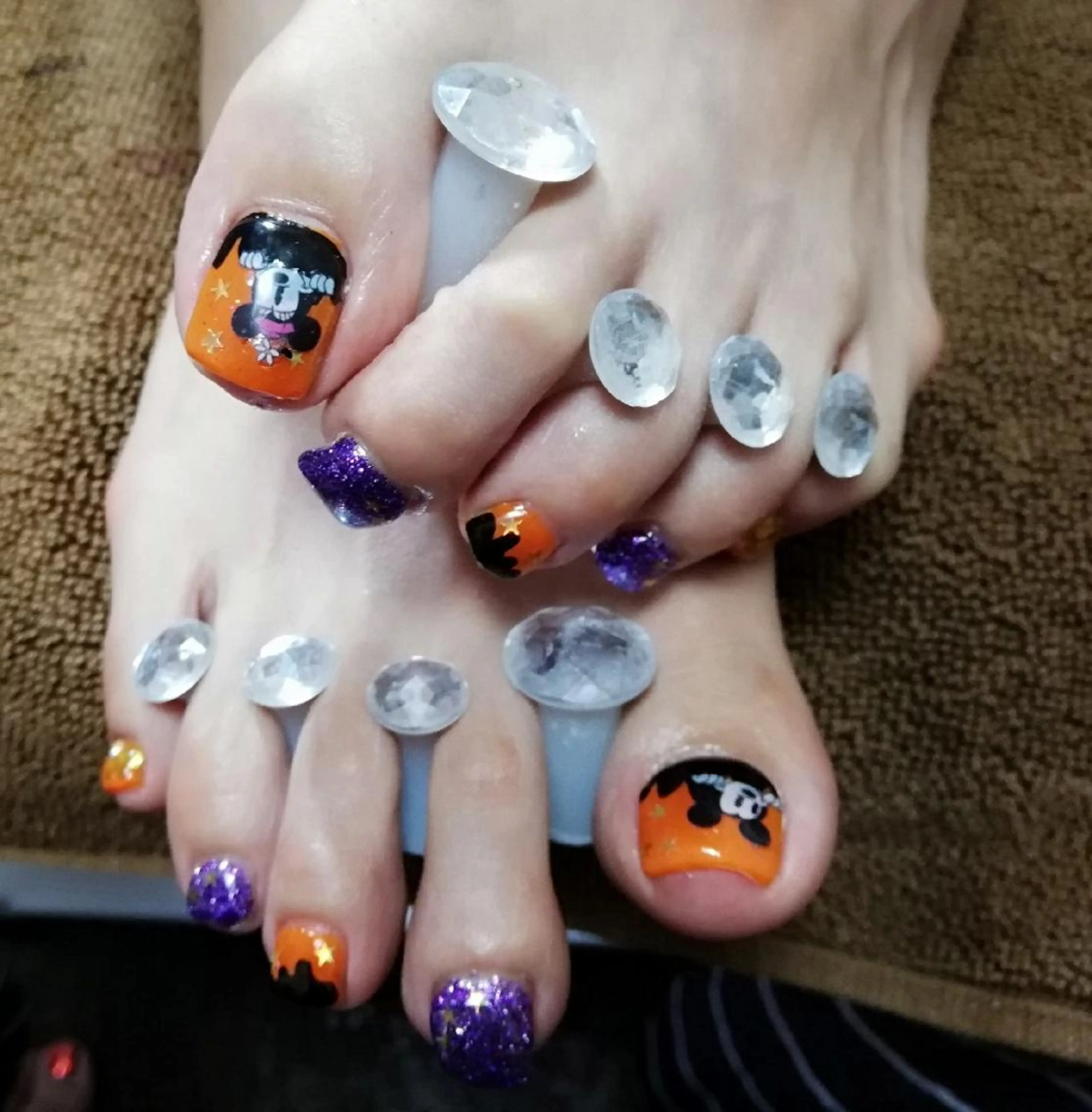 ネイル ハロウィン フットネイル Nail Salon macherieのネイルデザイン