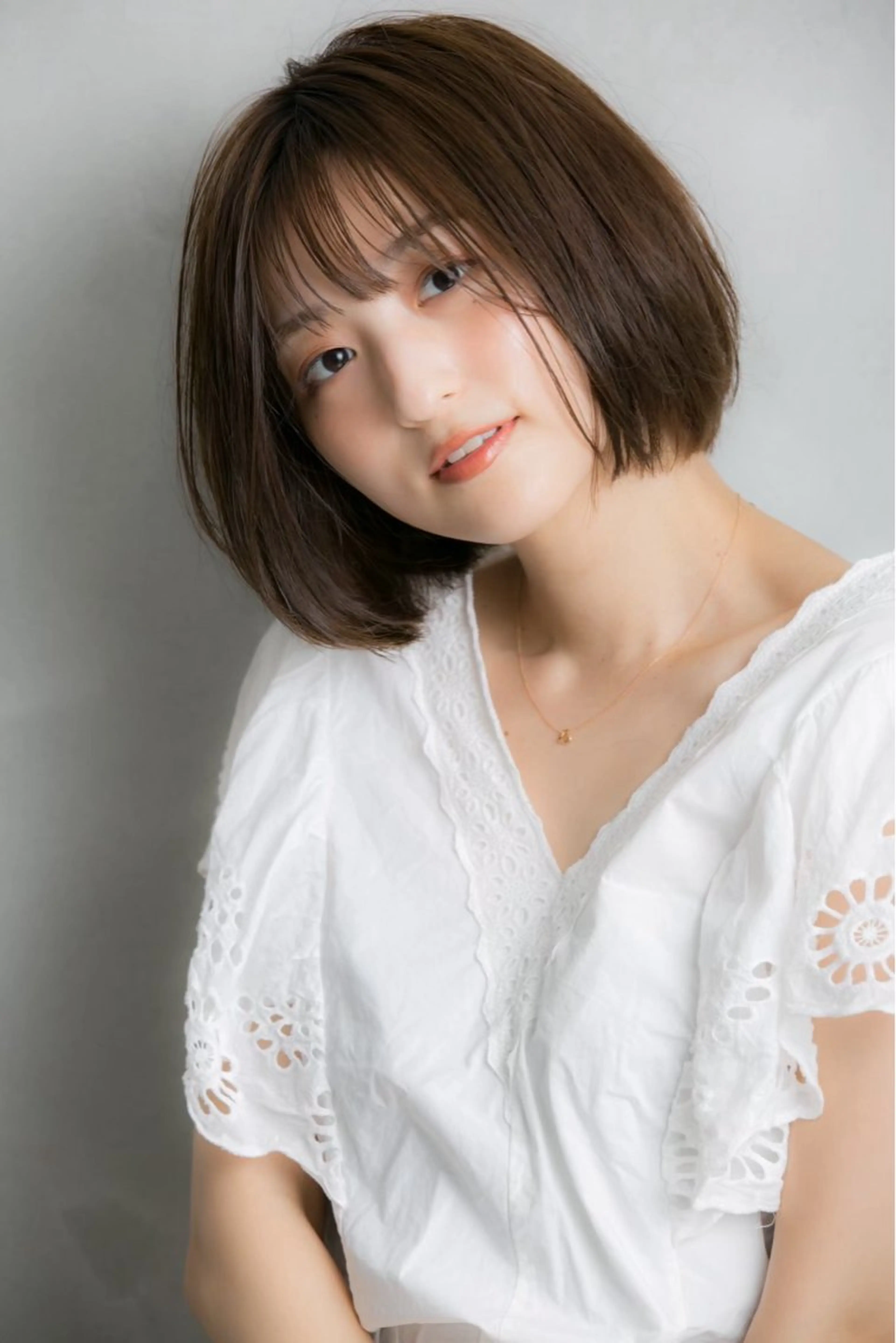 ショート カラー ベージュカラー ボブ 小顔カット 平日オススメ✨ プチプラ✨山下のヘアスタイル