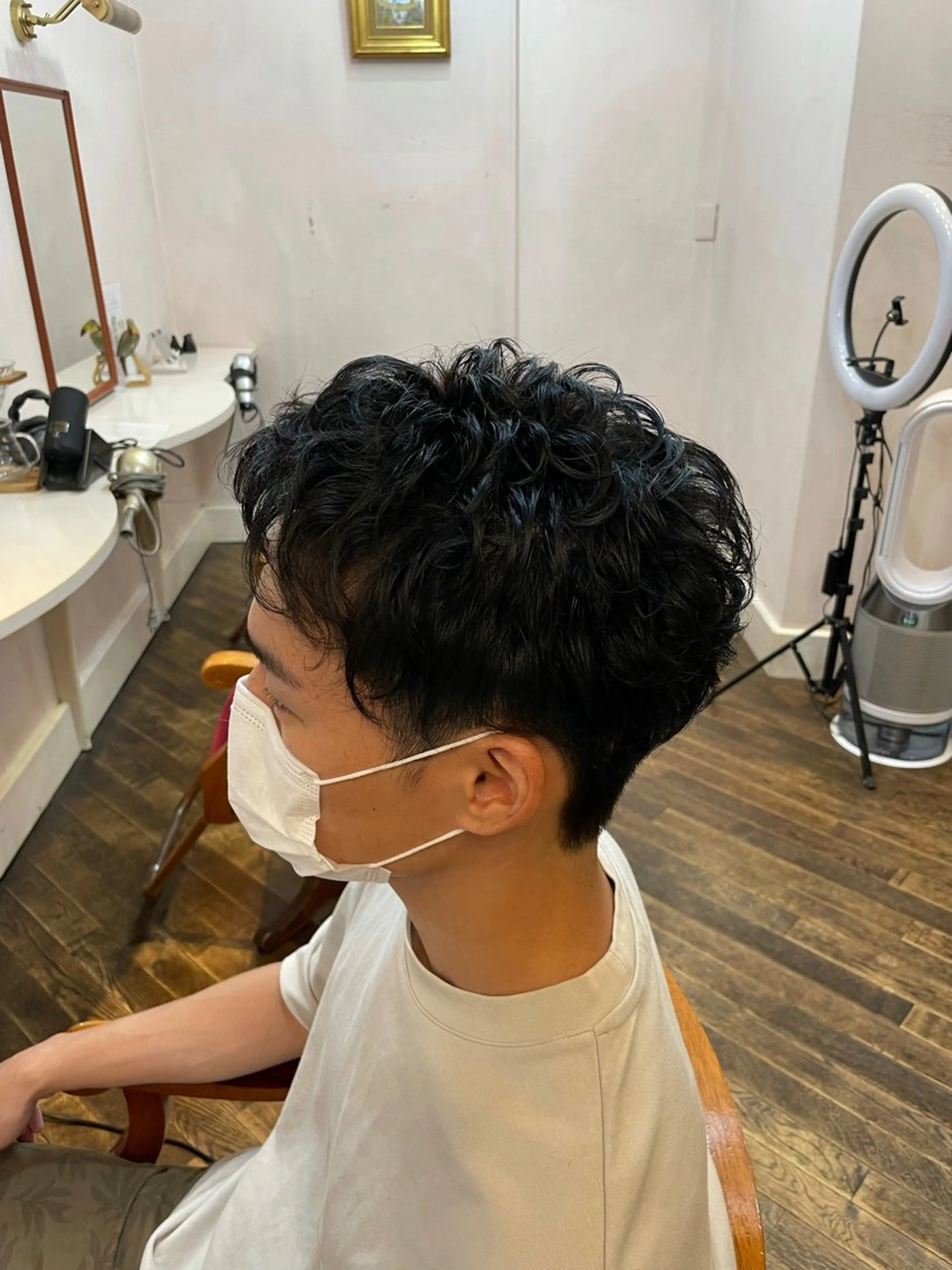 ショート パーマ メンズ 竹村 勇輝のヘアスタイル