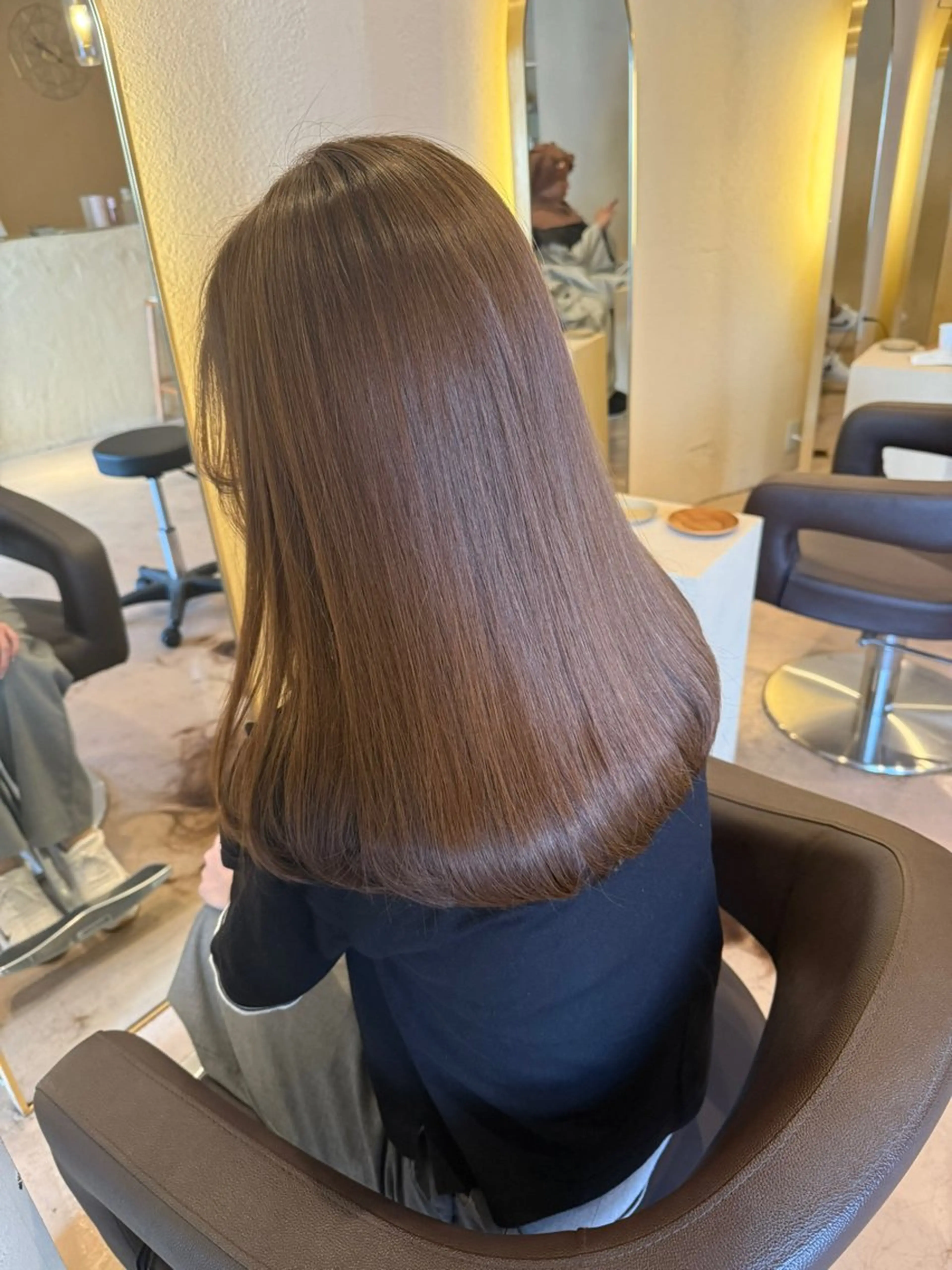 ロング カラー ブラウンカラー coco♡ 韓国hairのヘアスタイル