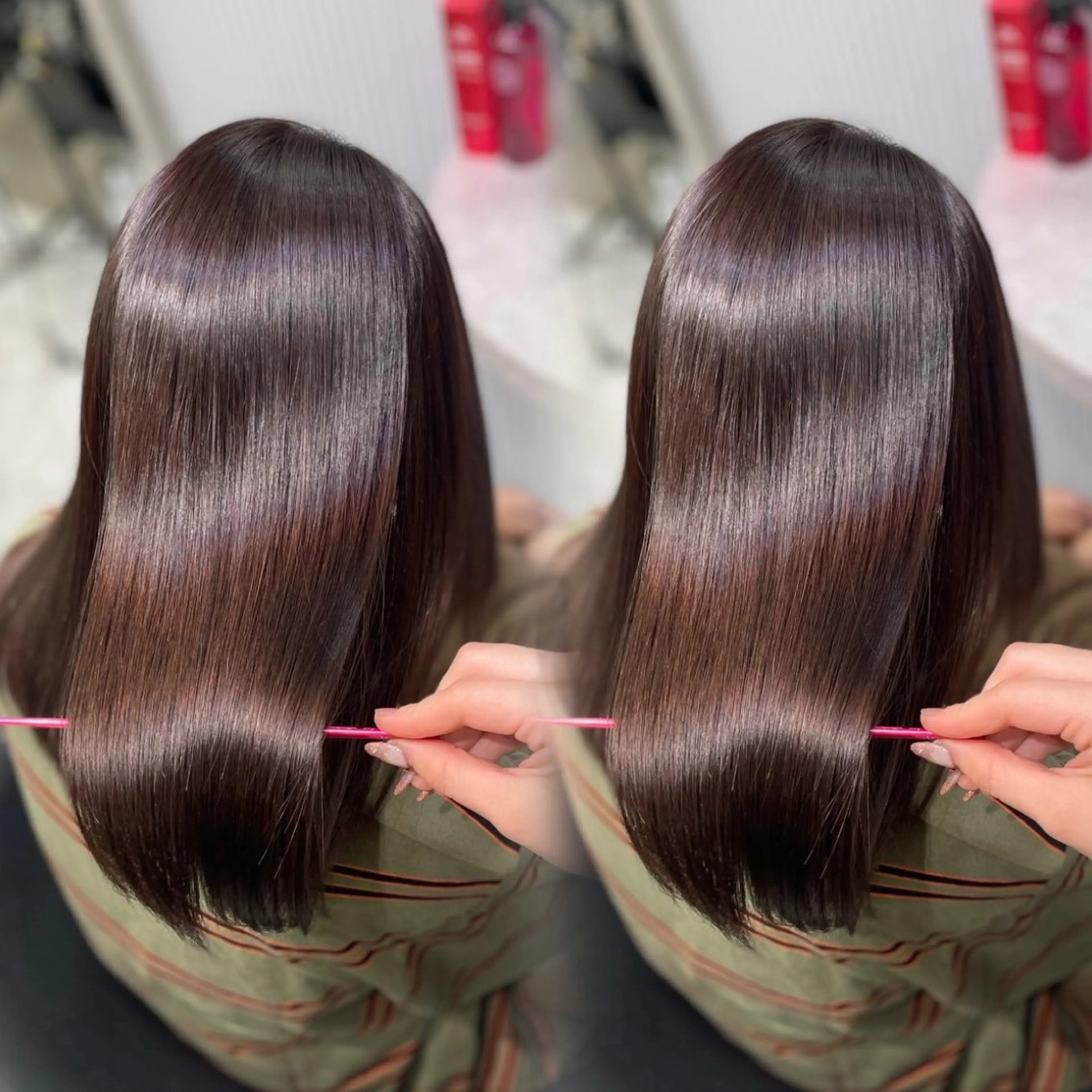 セミロング 縮毛矯正 トリートメント 福岡美髪矯正/ KAEDEのヘアスタイル