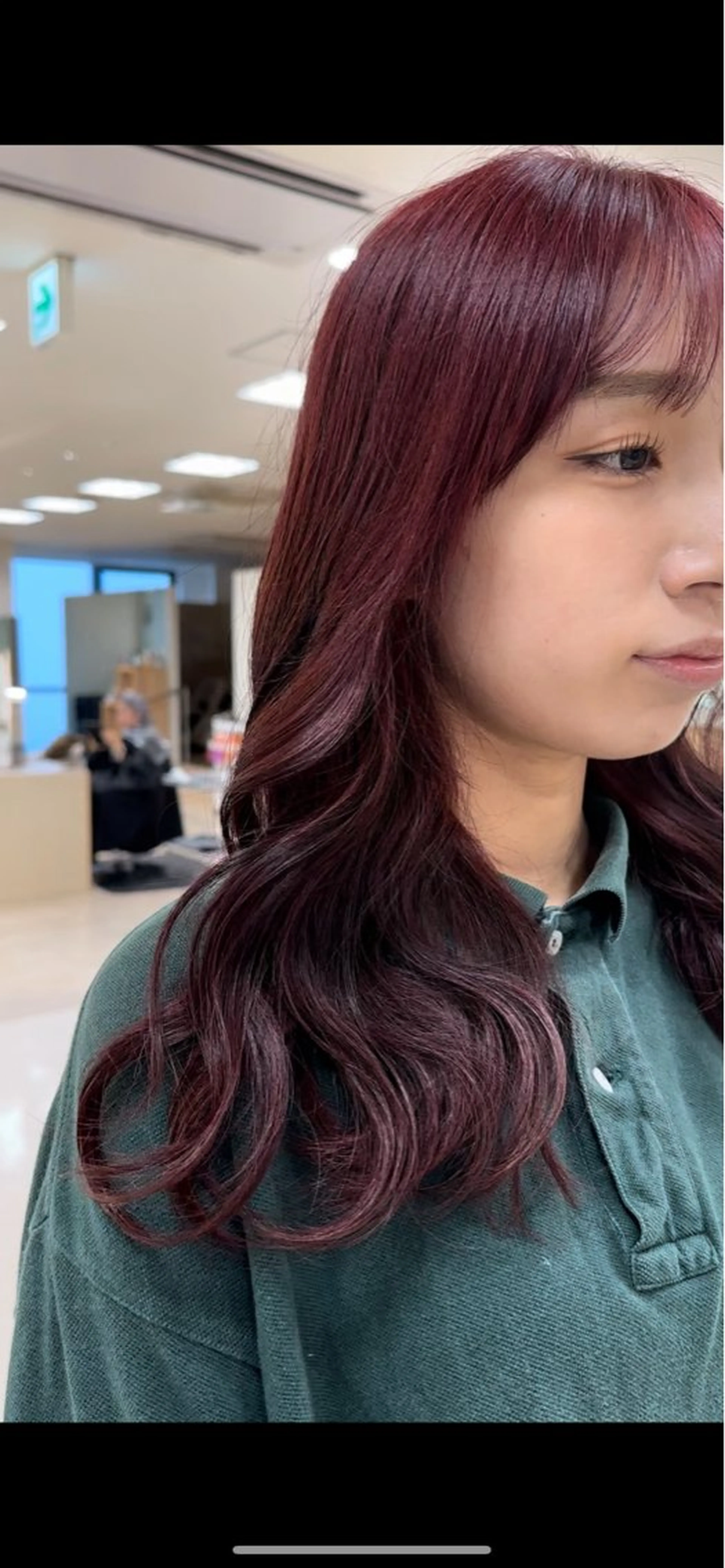 ロング カラー 艶髪 黄金比みくのヘアスタイル