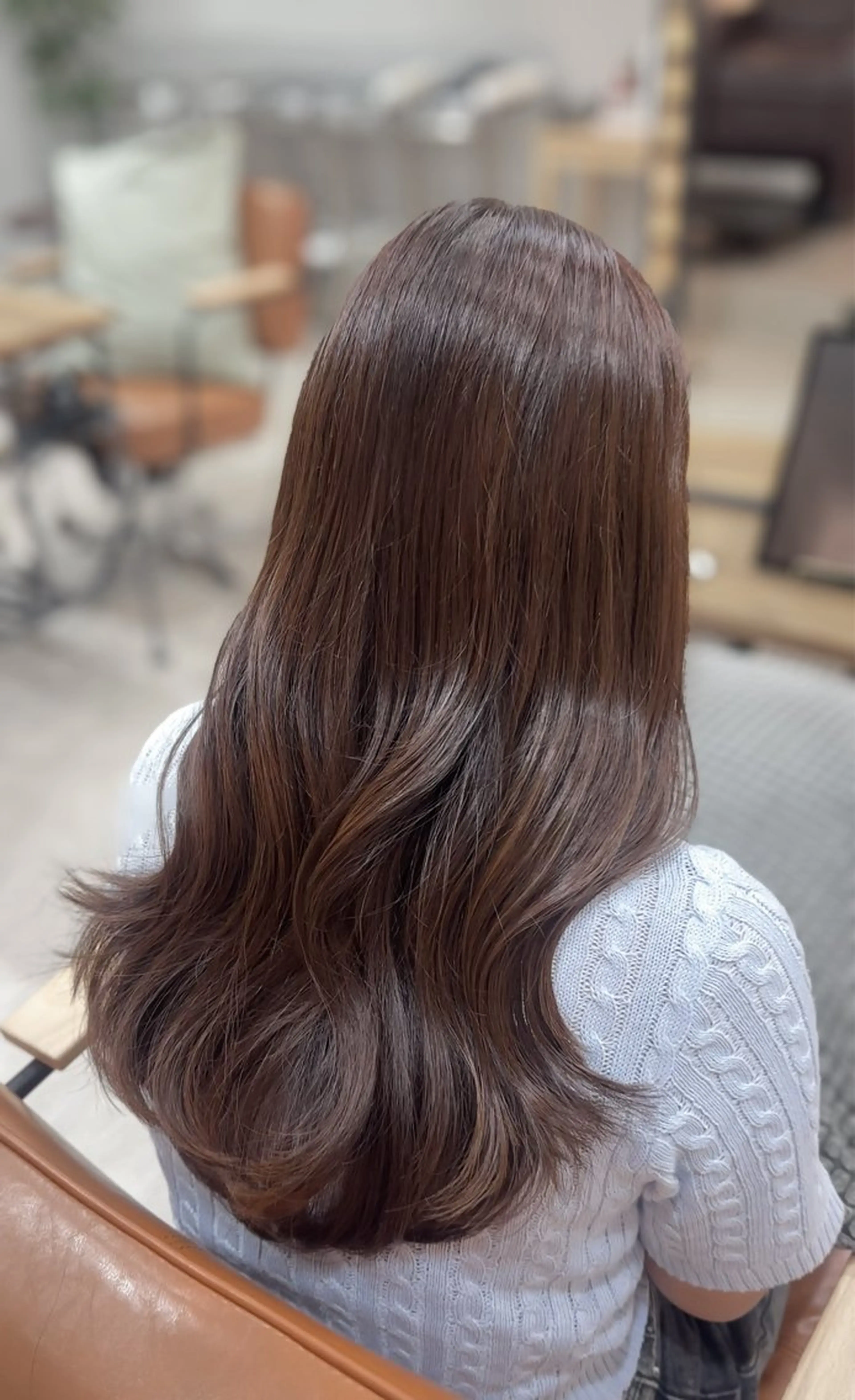 ロング カラー カット トリートメント honoka/レイヤ ー/艶感カラー/韓国のヘアスタイル