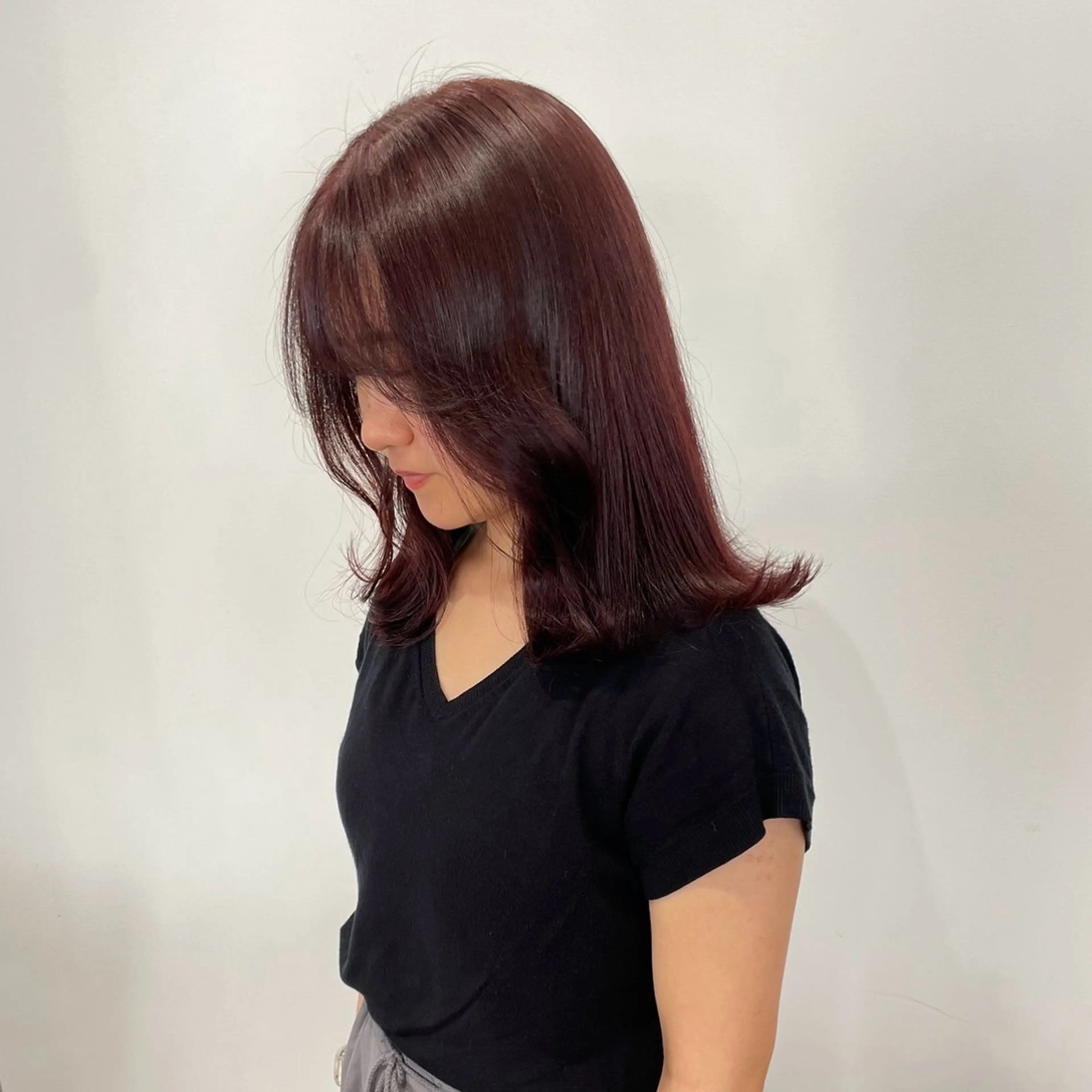 ミディアム カラー ブリーチ ブリーチなしカラー ヘアアレンジ/ 暖色🩵hazukiのヘアスタイル