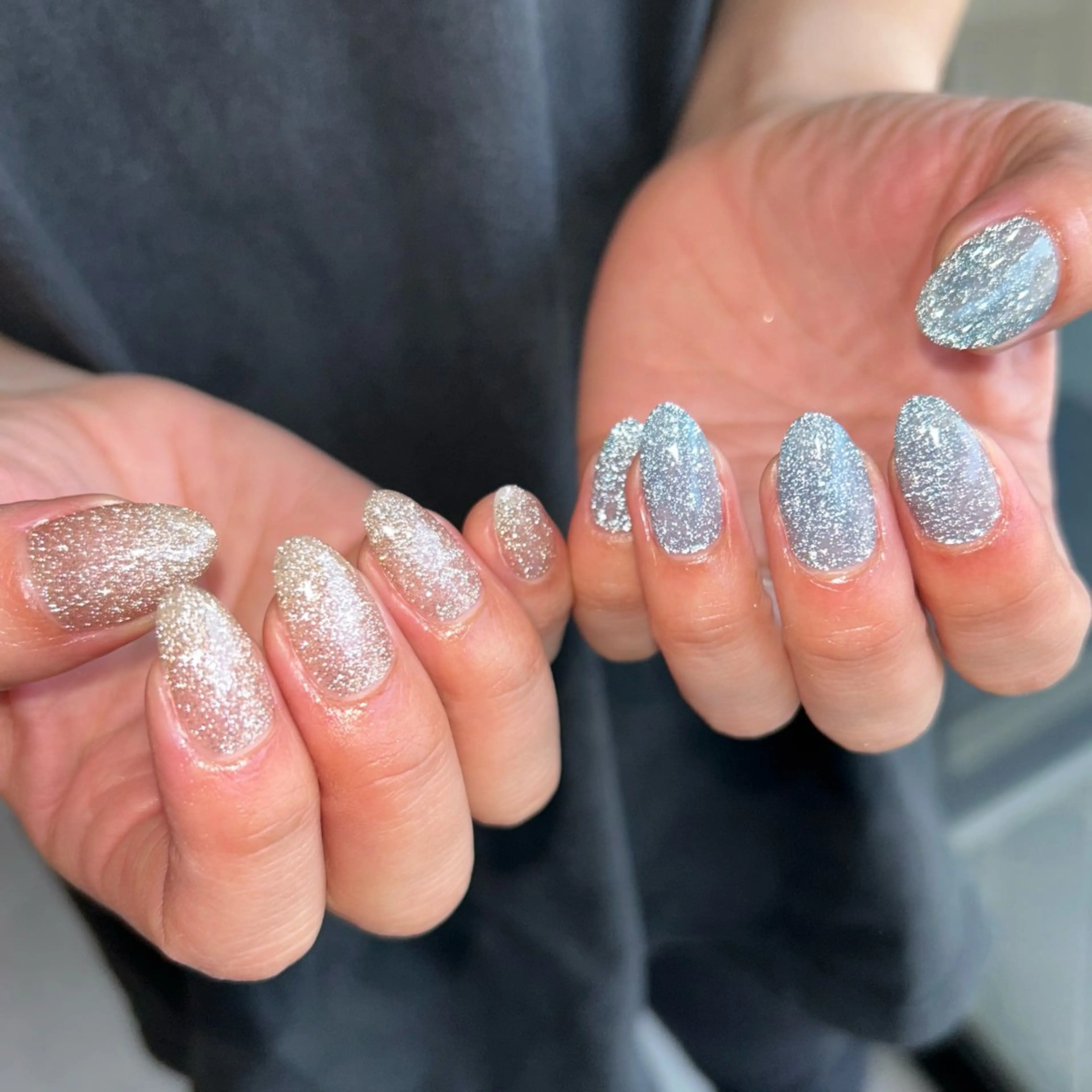 ネイル フラッシュネイル マグネットネイル オフィスネイル ワンカラーネイル シンプルネイル ハンドネイル Rihka所属・nailsalon Rihkaのネイルデザイン