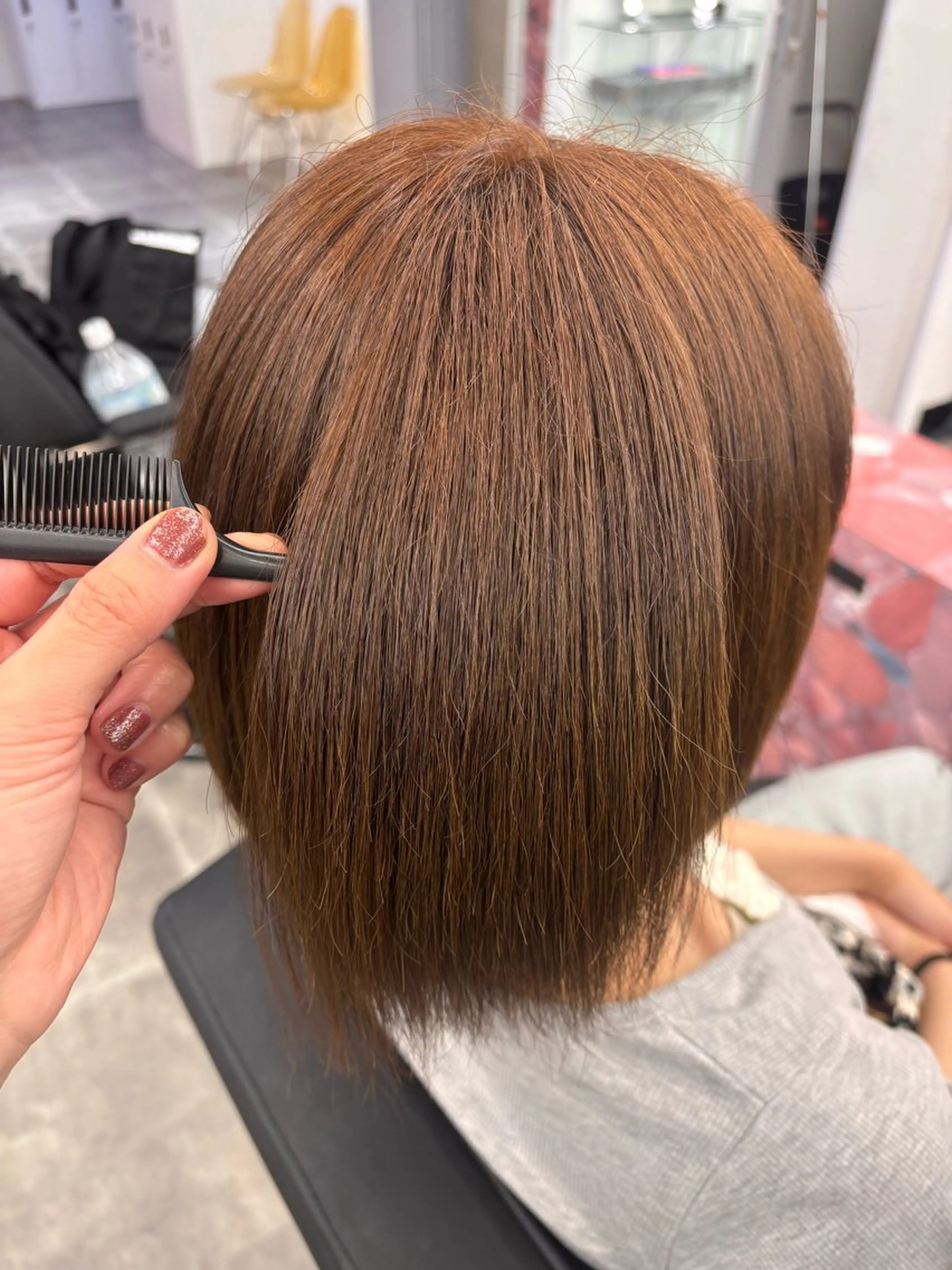 ミディアム ヘアカラー mimi/暗髪, 透明感カラー˖ ࣪⊹のヘアスタイル