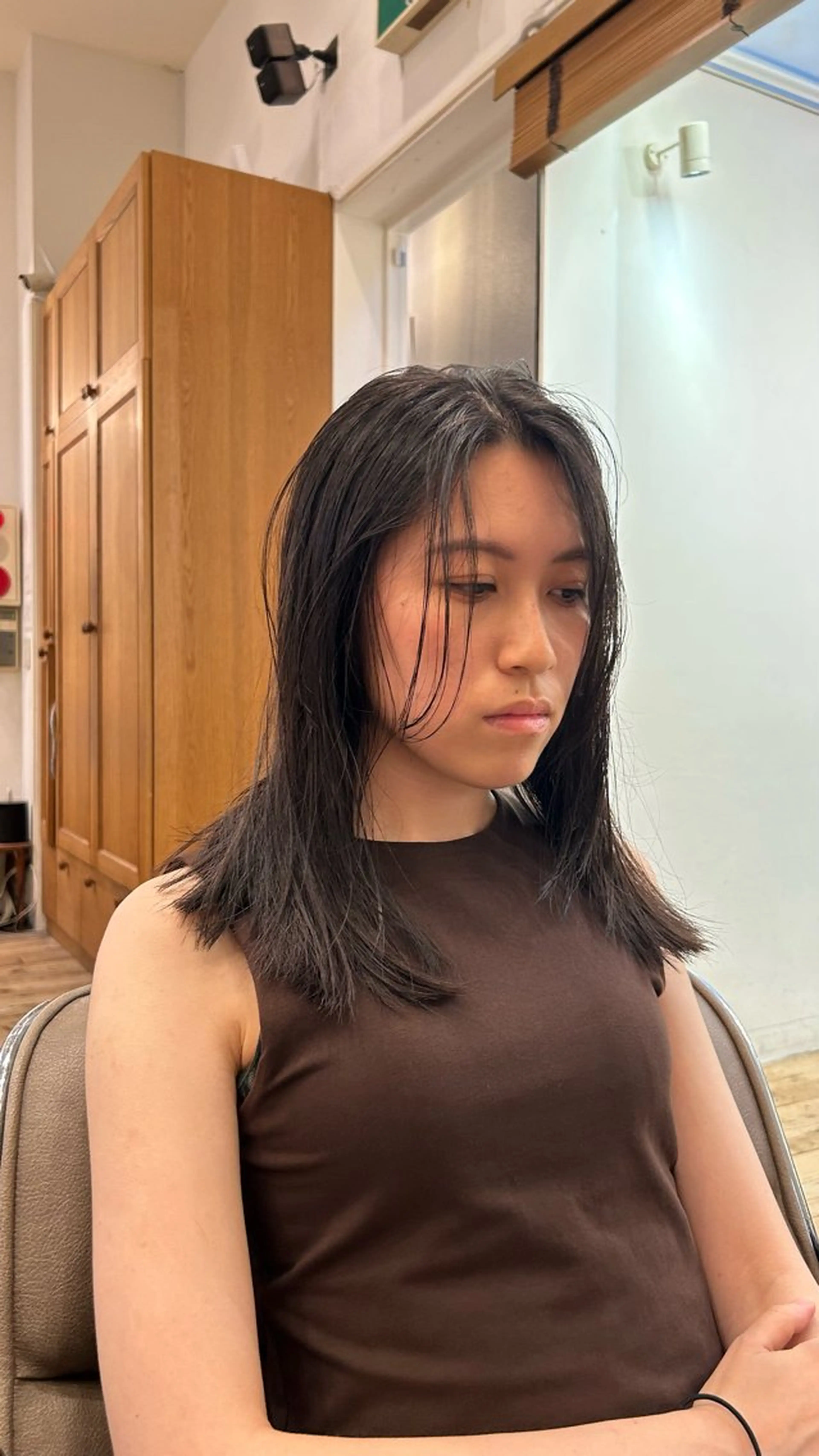 ミディアム カラー ミディアムレイヤー 透明感カラー グレージュ ボブ レイヤーカット 🌿ボブ パーマ高橋啓太🌿のヘアスタイル