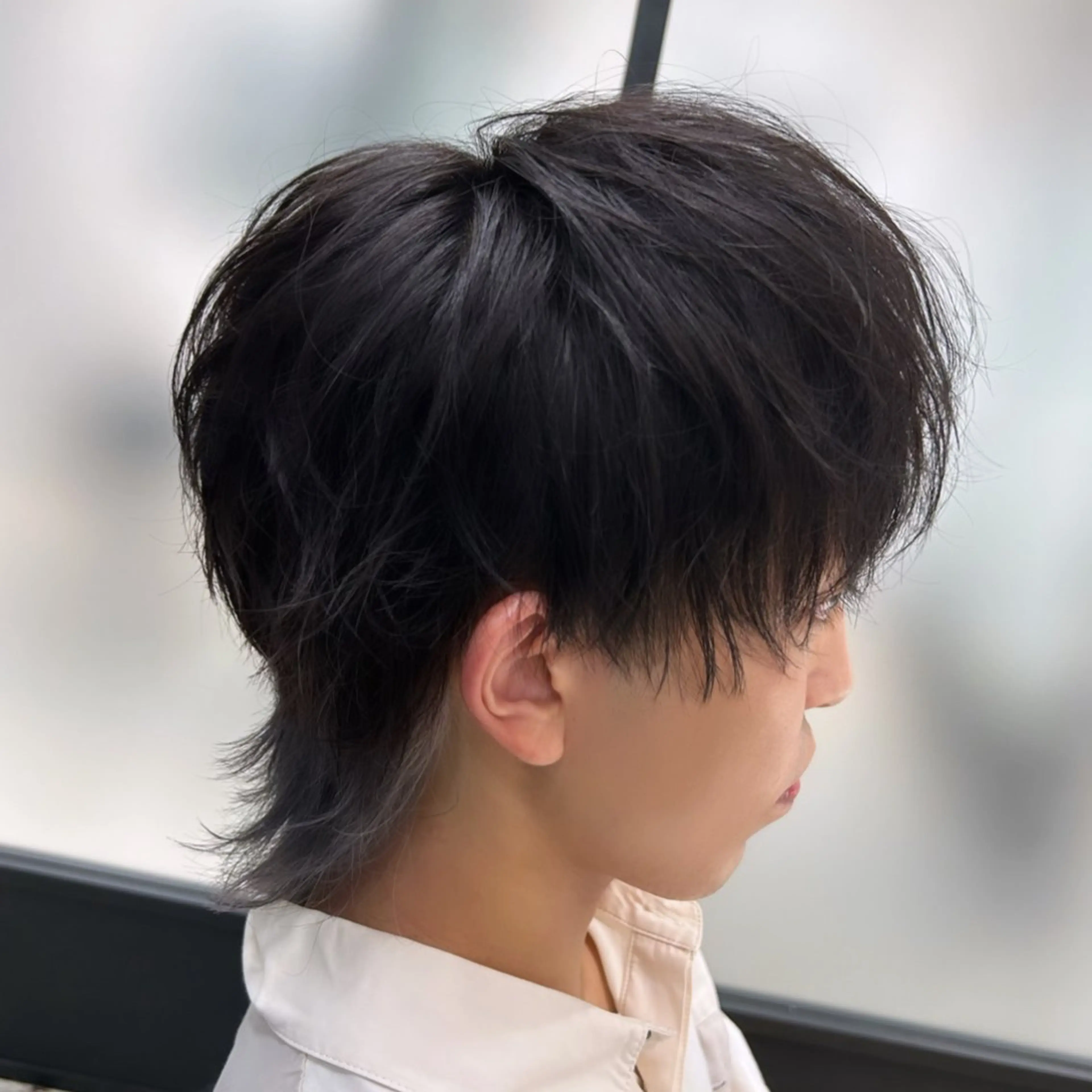 カラー メンズ メンズウルフカット ブロンド シルバー ウルフカット カット ヘアカラー 渋谷メンズヘア/ 加藤優一のヘアスタイル