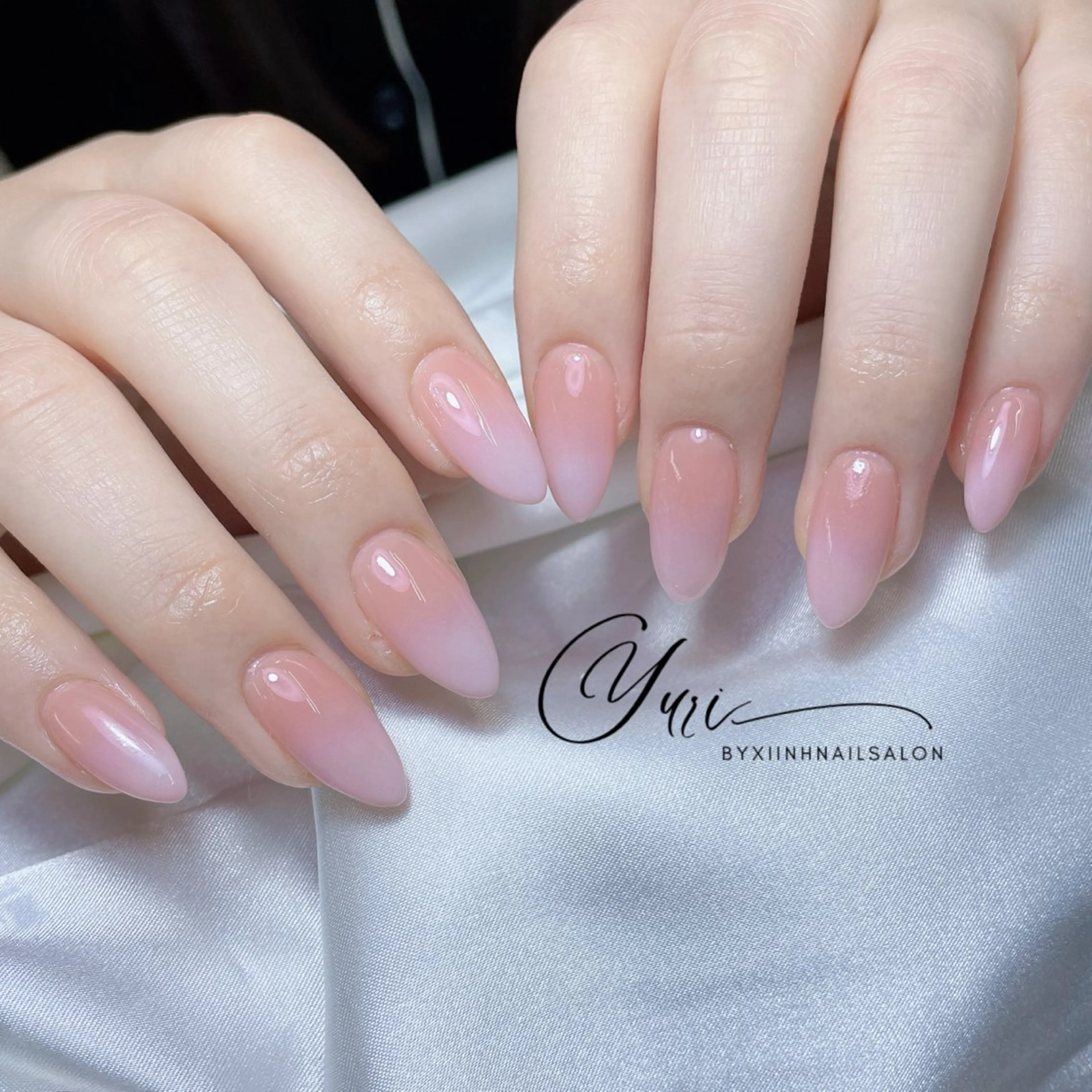 ネイル チークネイル 桜ネイル 長さ出し フットネイル ジェルネイル ハンドネイル YURI NAILのネイルデザイン