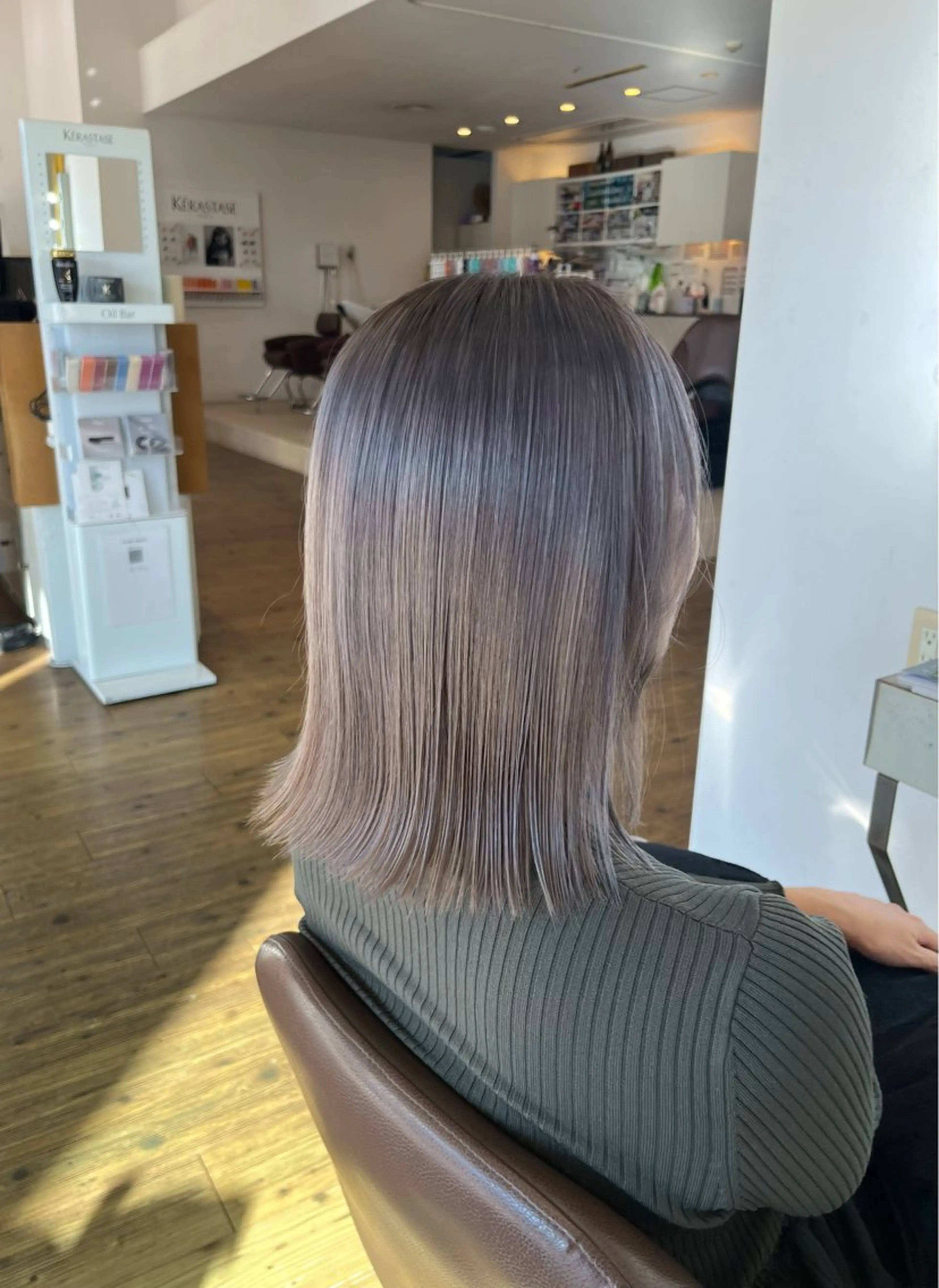 カラー ヘアカラー トリートメント コワファースト別府所属・ブリーチ/透明感 カラー/mizukiのヘアスタイル