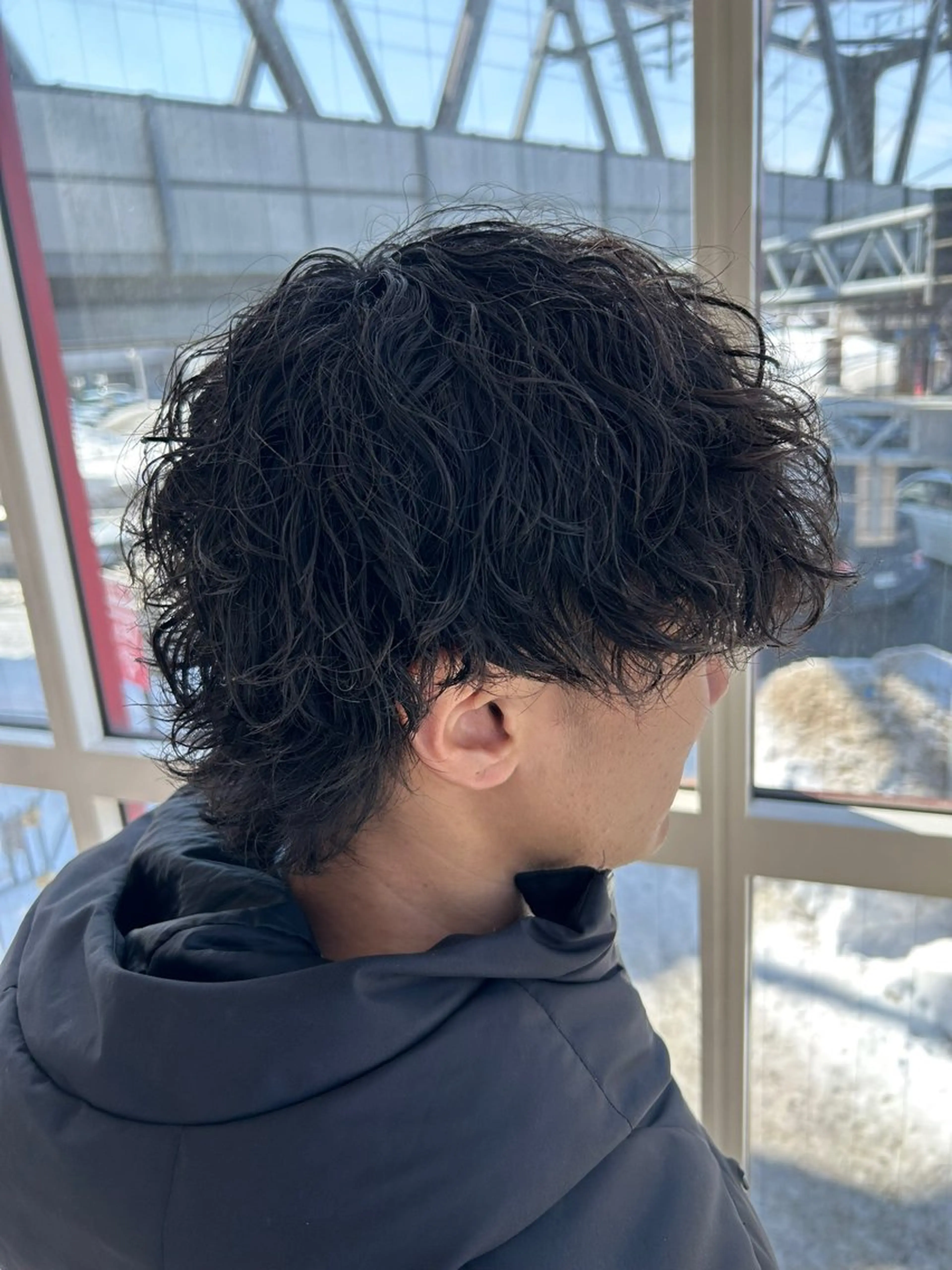 パーマ メンズ メンズパーマ 波巻きパーマ カット パーマ メンズパーマ/メンズ カット/たばたよしきのヘアスタイル