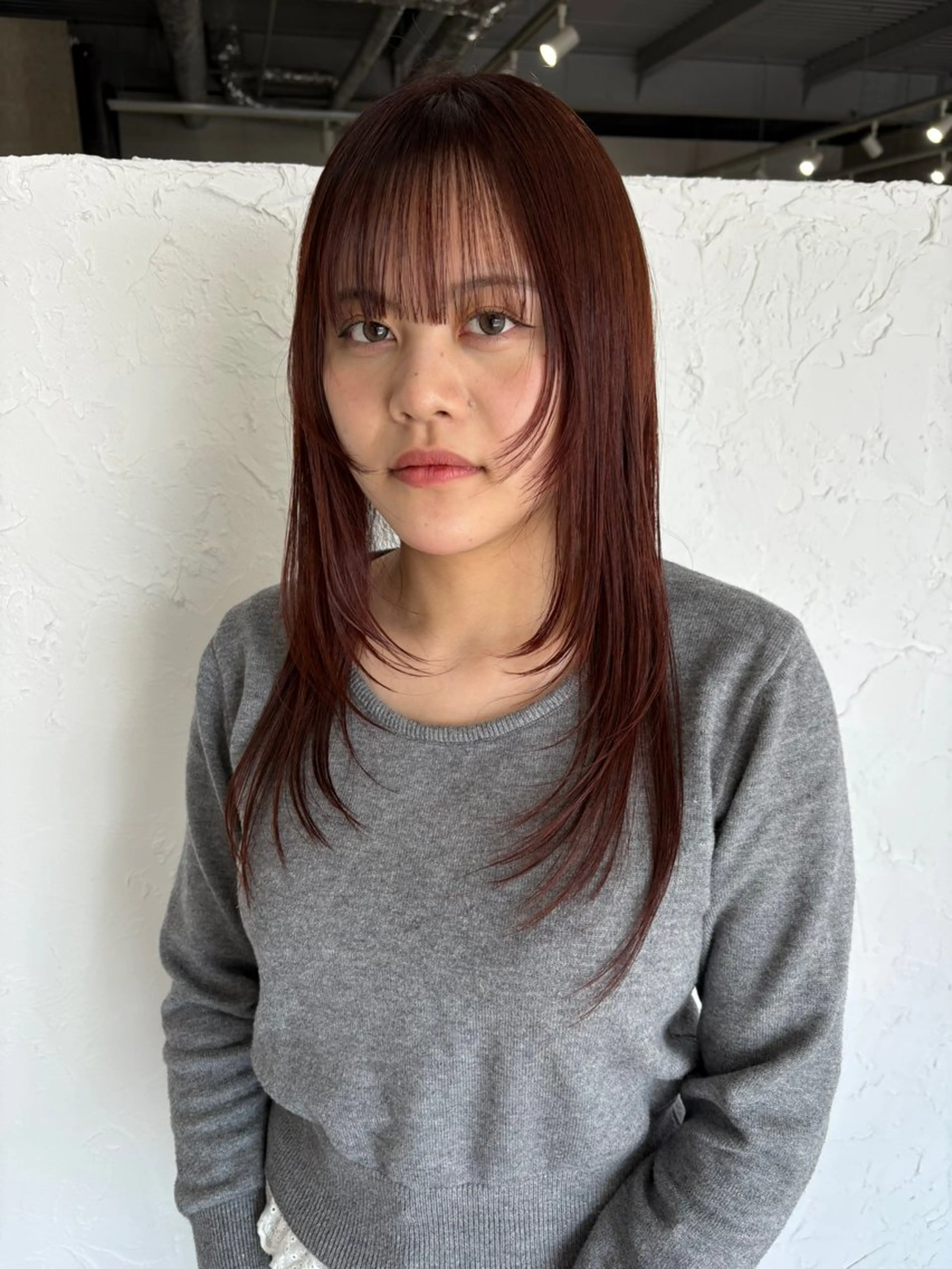 セミロング レイヤーカット ヘアカラー 岩間 萌々果/eimのヘアスタイル