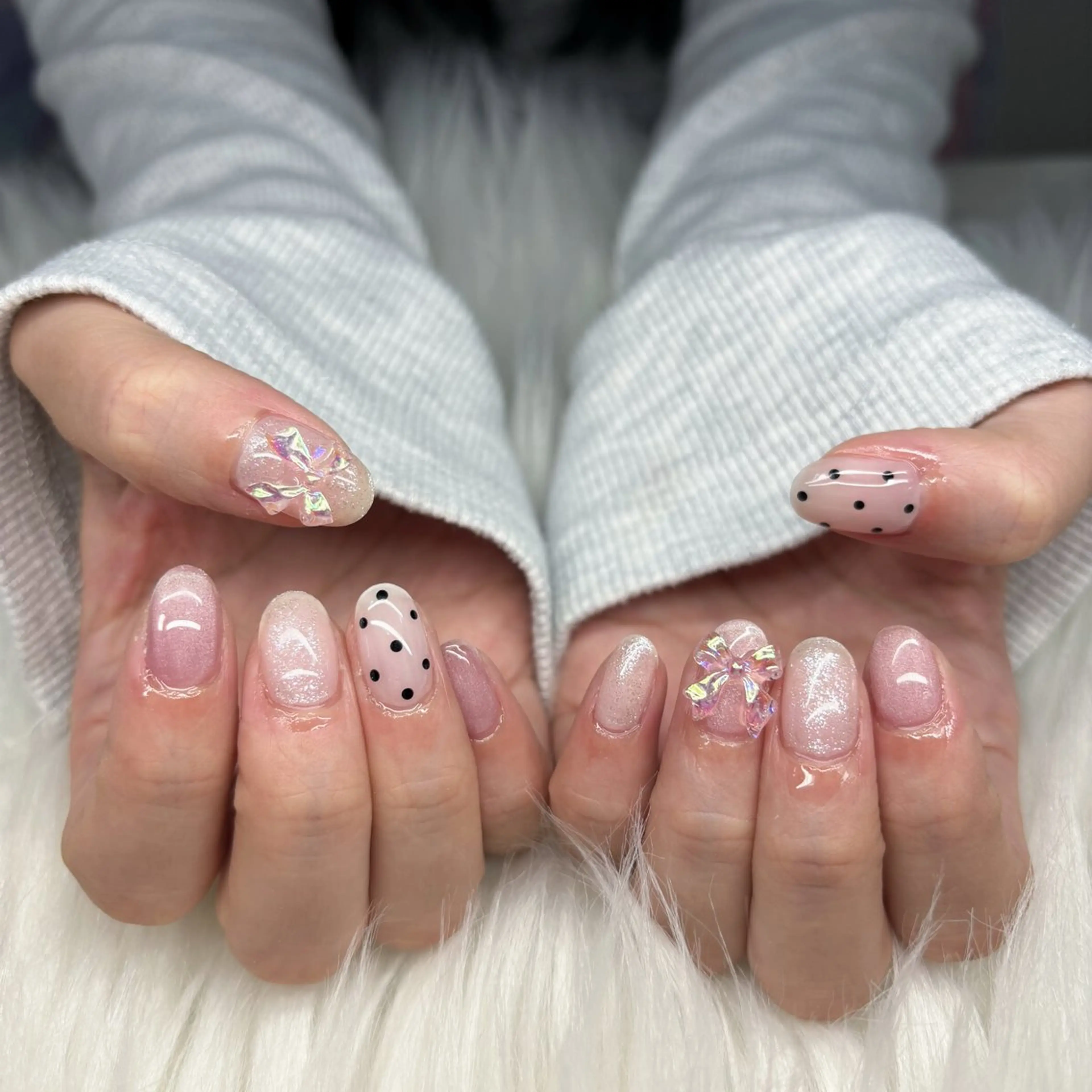 🌈【ネイルモデル】お任せシンプルの写真