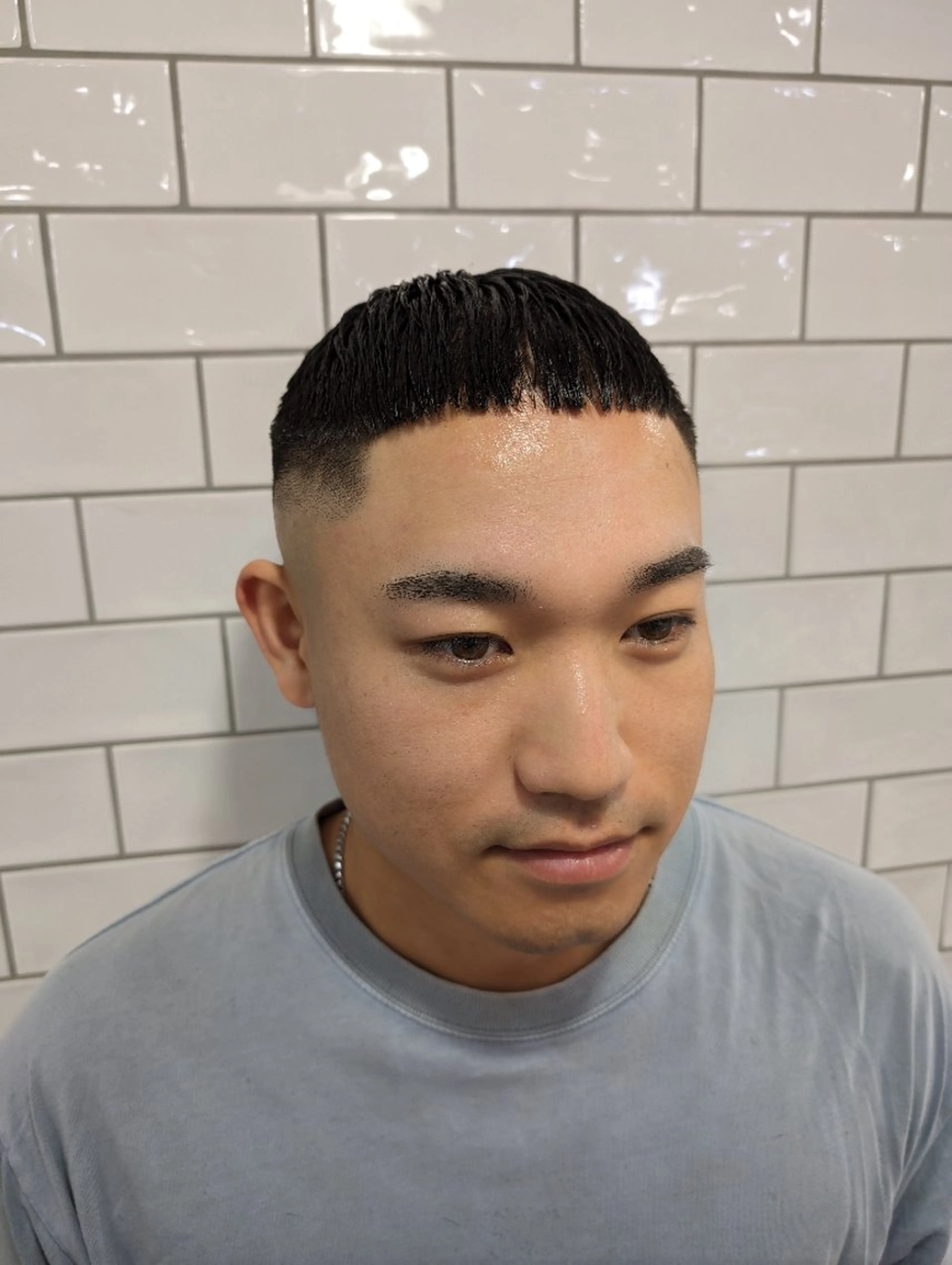 ショート カラー パーマ ヘアアレンジ メンズ カット 縮毛矯正 トリートメント 【毛流れヘア】 人気No.1/ユウキのヘアスタイル